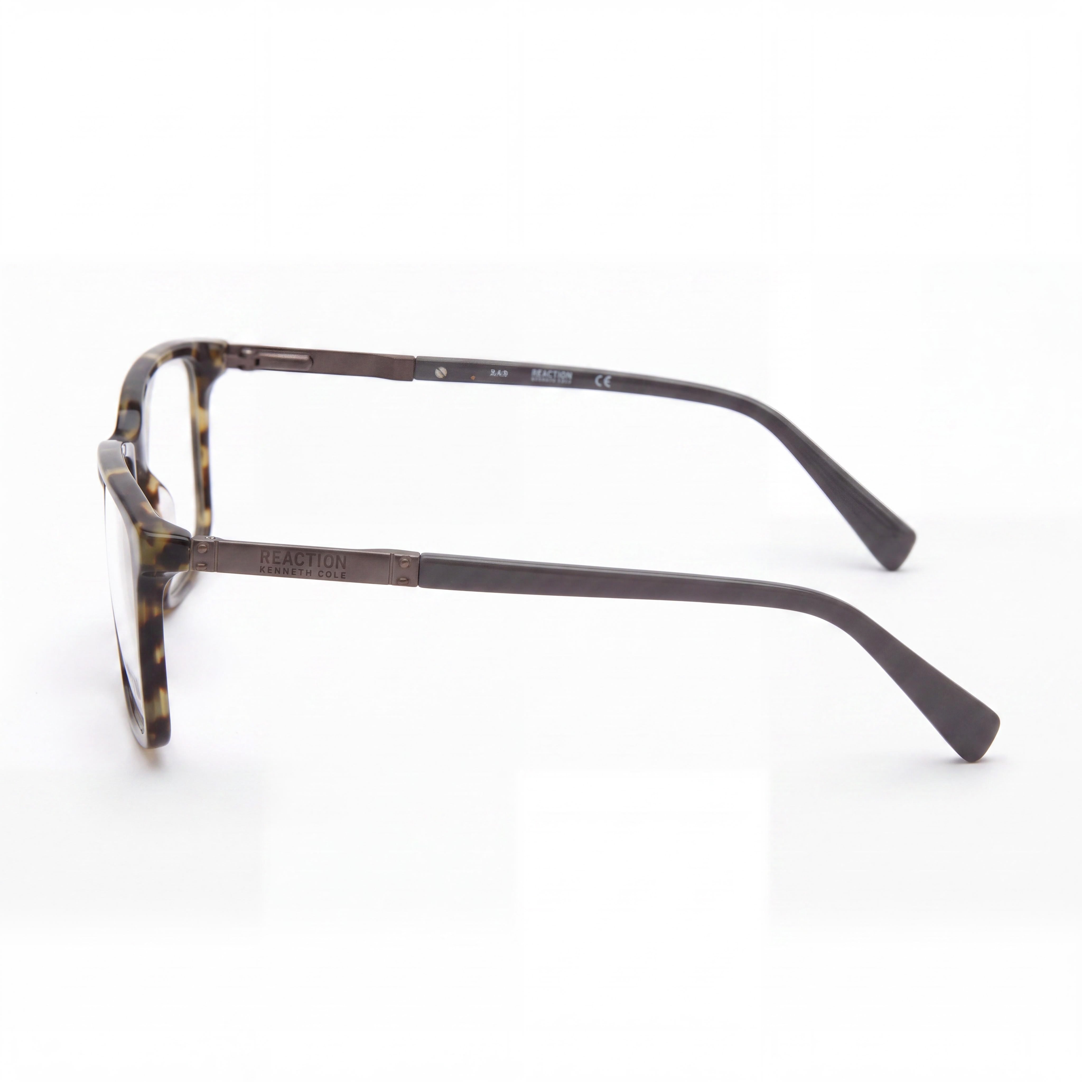 Kenneth Cole REACTION Kc0870 Men's Grey Plastic Frame Clear Polycarbonate Lenses 56mm, Photo 2