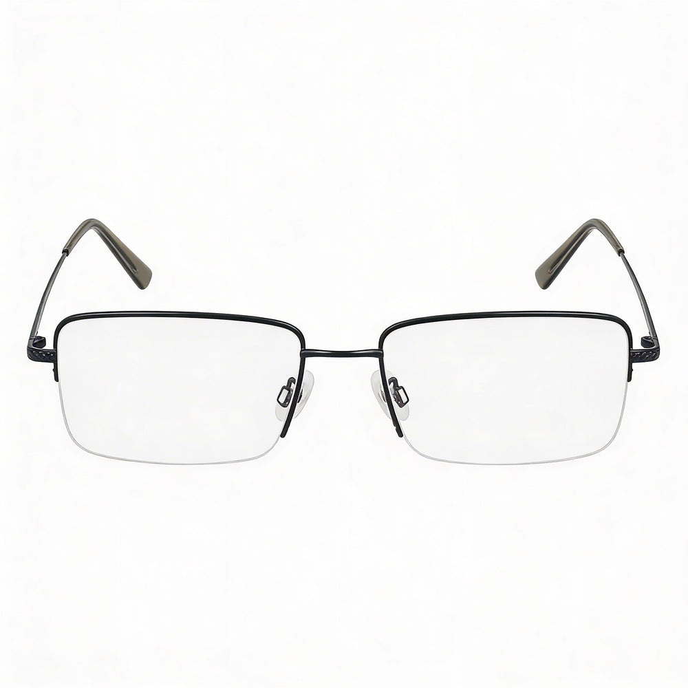 Gafas de hombre Flexon H6073 con montura azul marino satinado y lentes compuestas multicolor 2-18-150