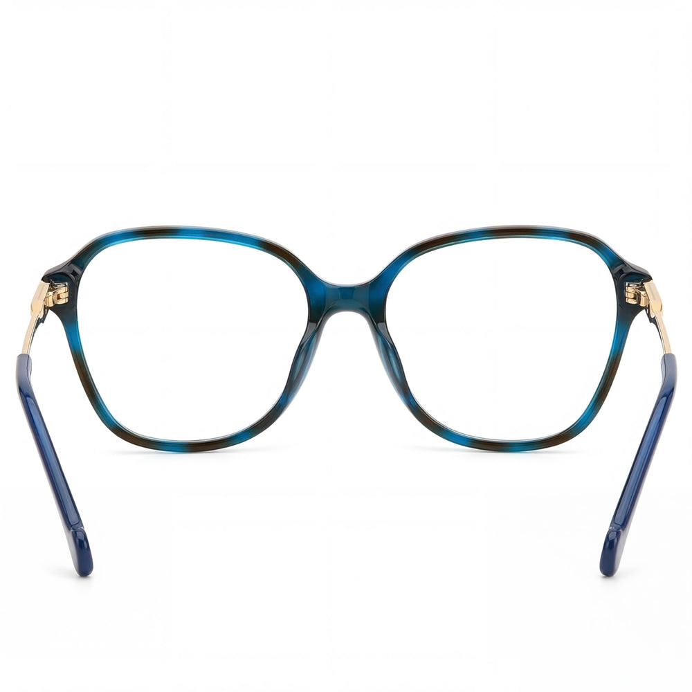 Carolina Herrera Modern Women's Acetate Frame Eyeglasses in Blue Havana, 55mm Lens, 16mm Bridge, 145mm Temples