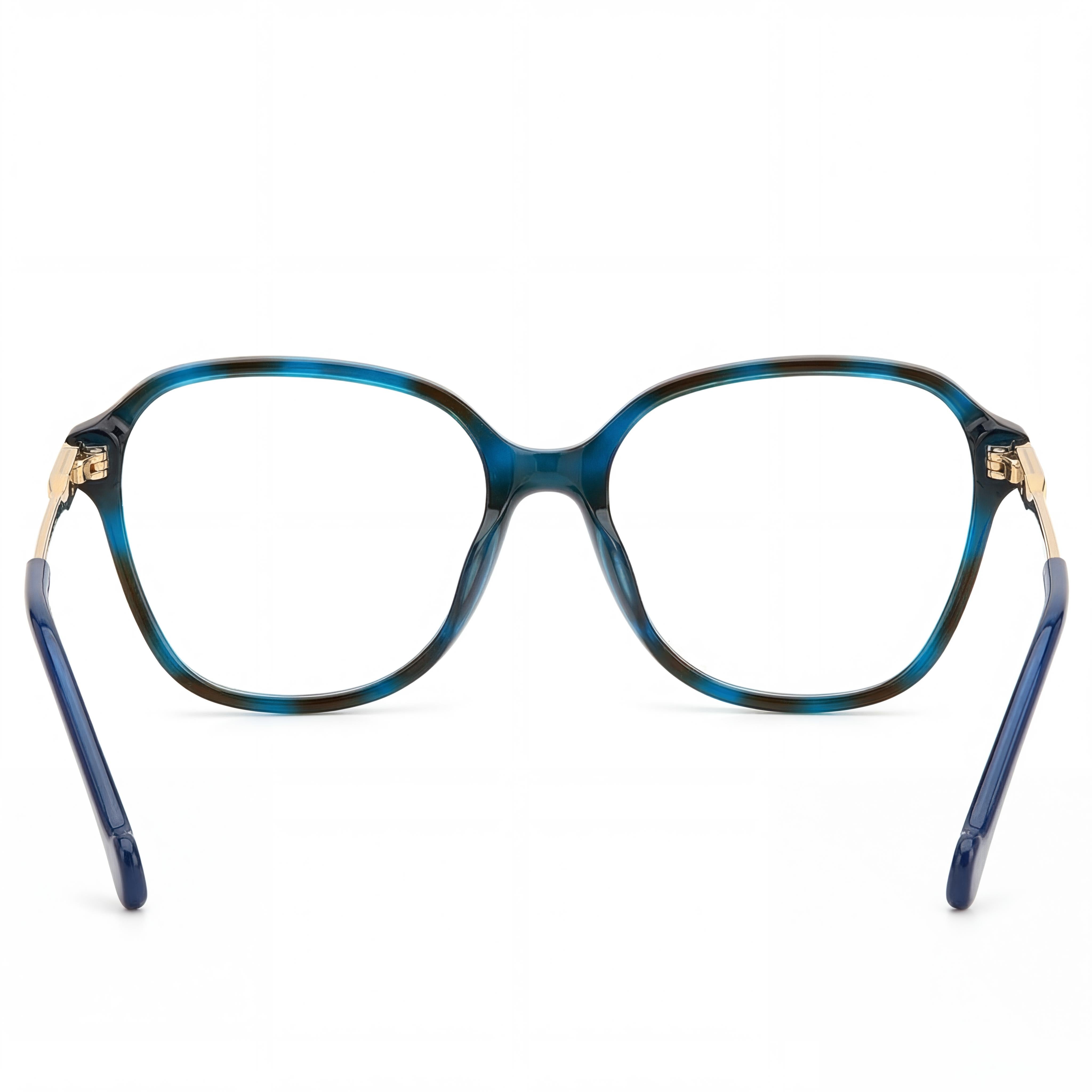 Carolina Herrera Modern Women's Acetate Frame Eyeglasses in Blue Havana, 55mm Lens, 16mm Bridge, 145mm Temples, Photo 2