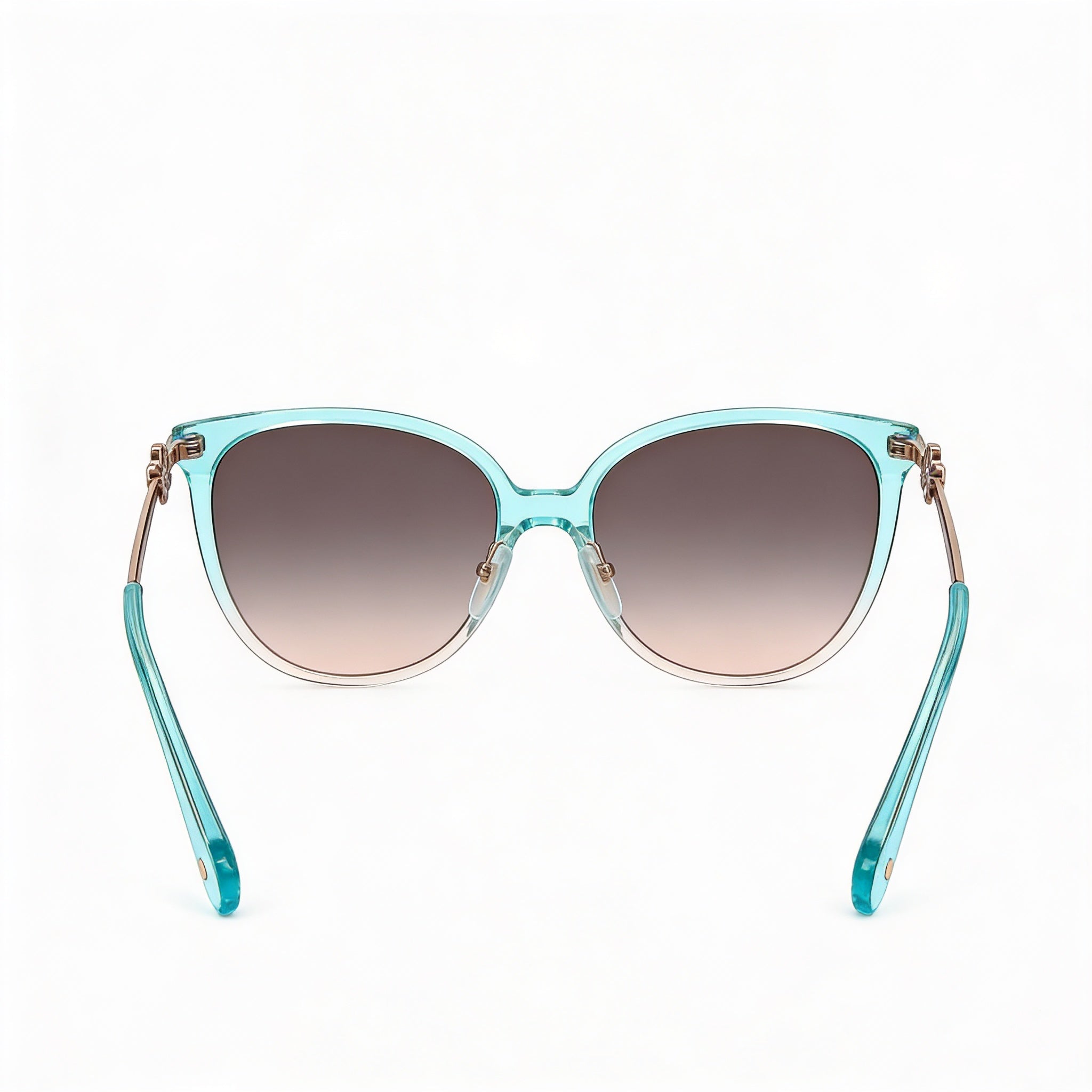 Kate Spade New York KRISTINA/G/S - Gafas de sol redondas ovaladas de acetato marrón degradado gris para mujer, lentes gris fucsia, protección UV, 54 mm, Photo 4