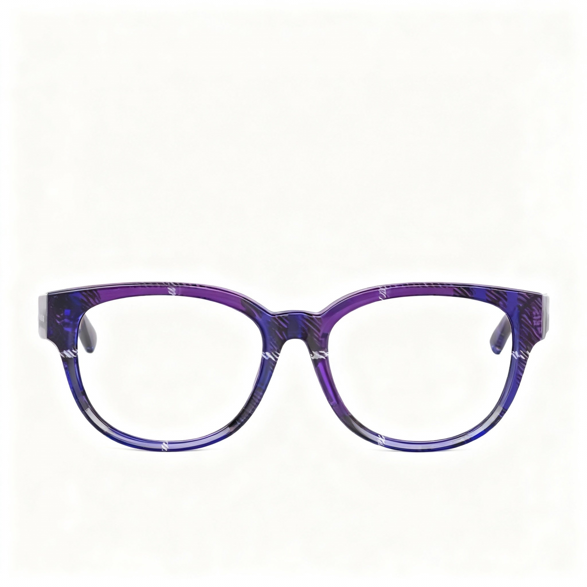 BURBERRY Classic Designer Unisex Violet Eyeglasses for Daily Wear and Prescription Vision Correction