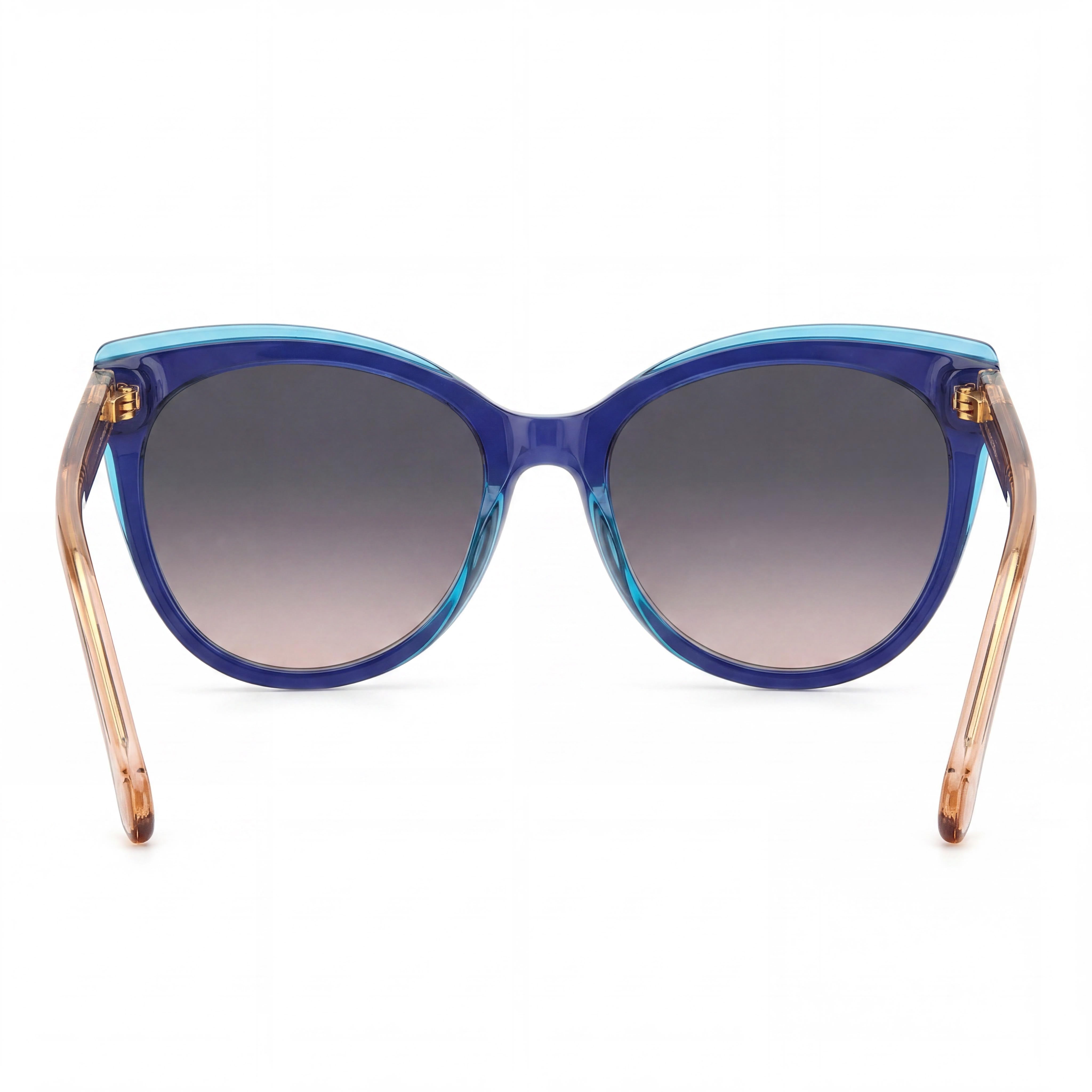 Carolina Herrera Modern Women's Cat Eye Acetate Sunglasses, Blue Pink, Polycarbonate UV Protection, 57mm, Photo 3