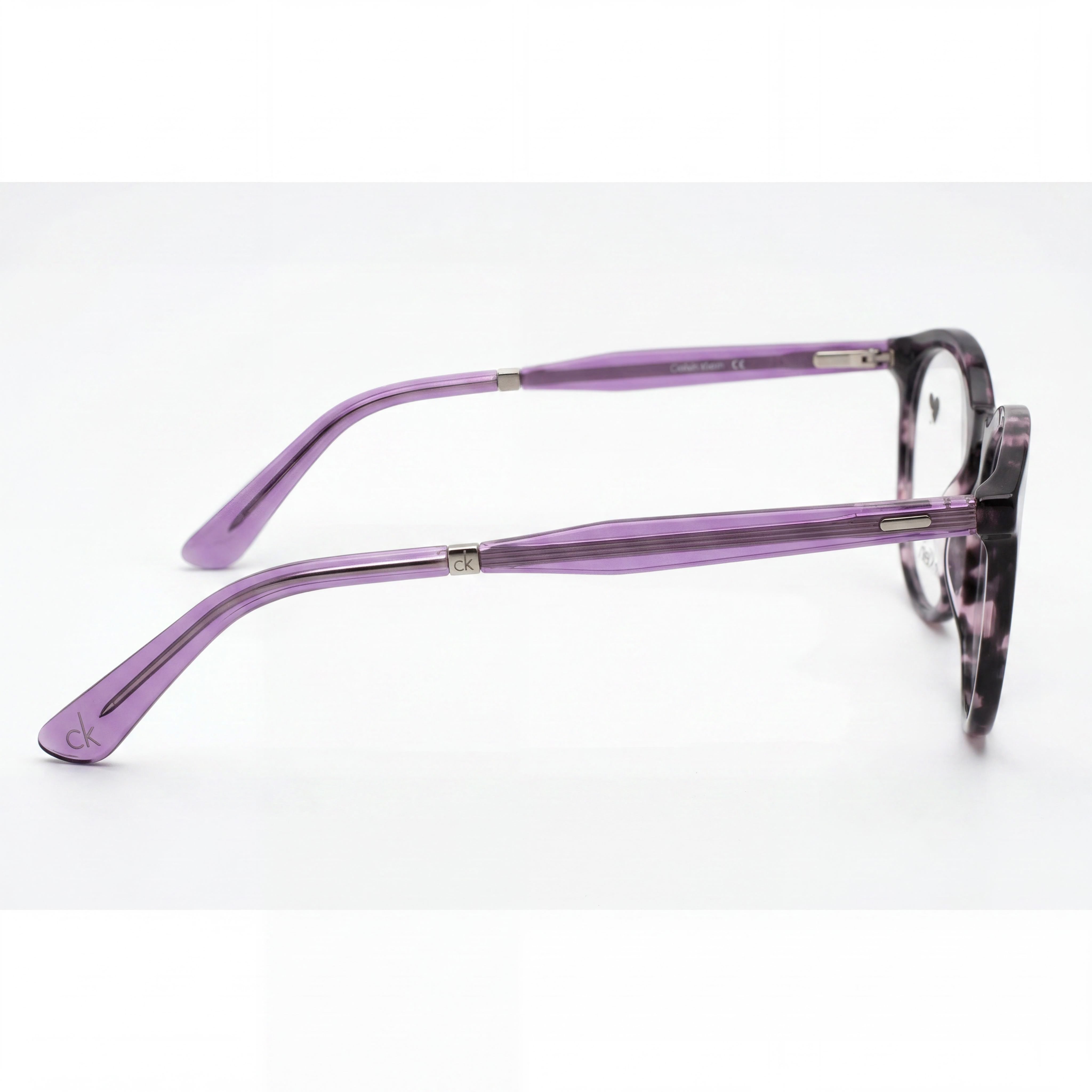 Calvin Klein Unisex Ck23515 Metal Frame Polarized Eyewear, Violet Havana, 50mm Lens Width, Photo 2