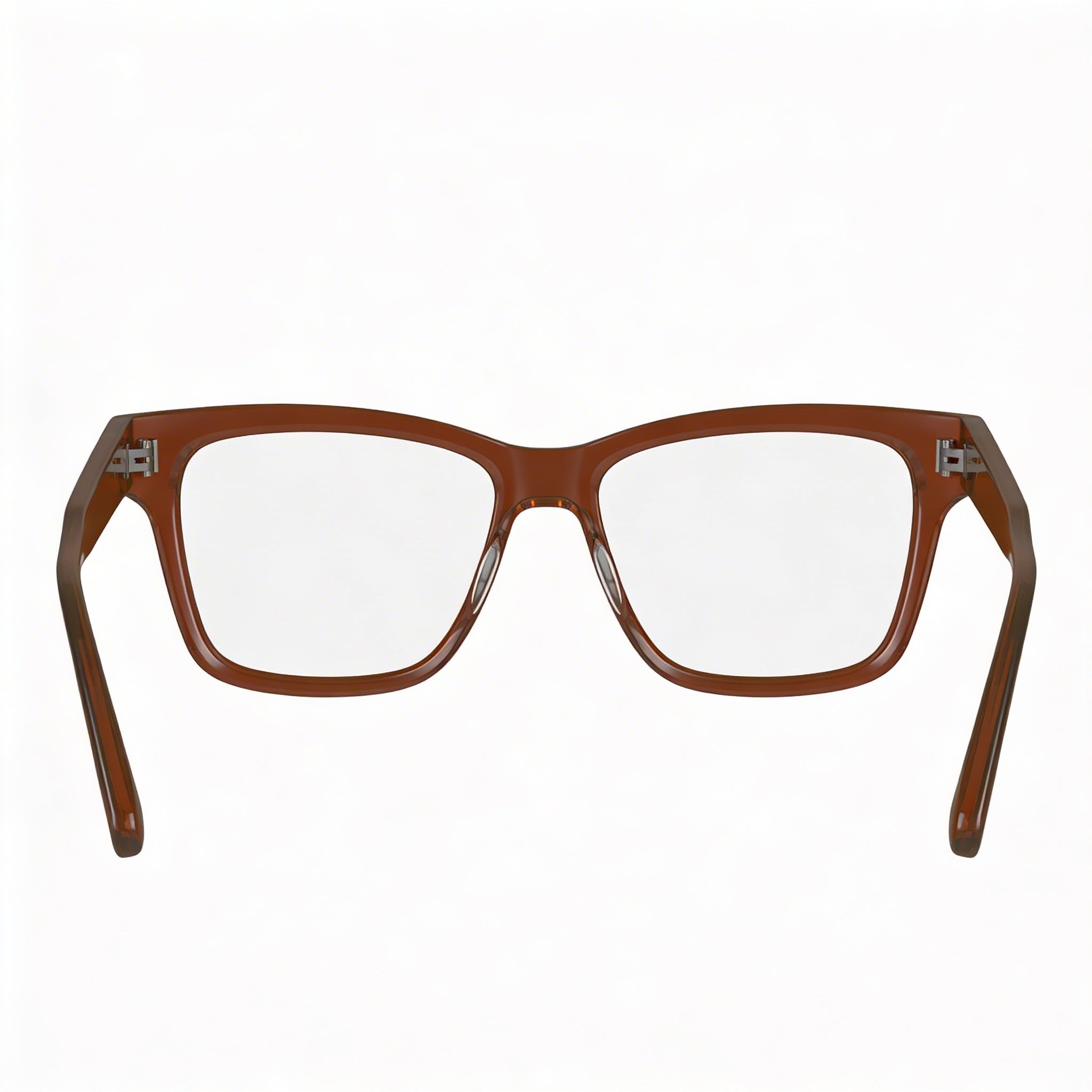 Longchamp LO2737 Men's Modern Style Eyeglasses with Transparent Rust Frame & Polycarbonate Lenses 52mm, Photo 3