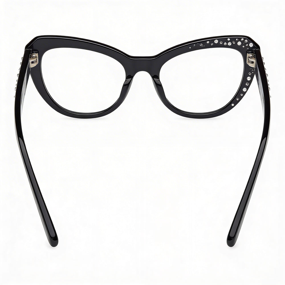 GUESS by Marciano Gm50016 Women's Shiny Black Plastic Non- Sunglasses 53-20-140