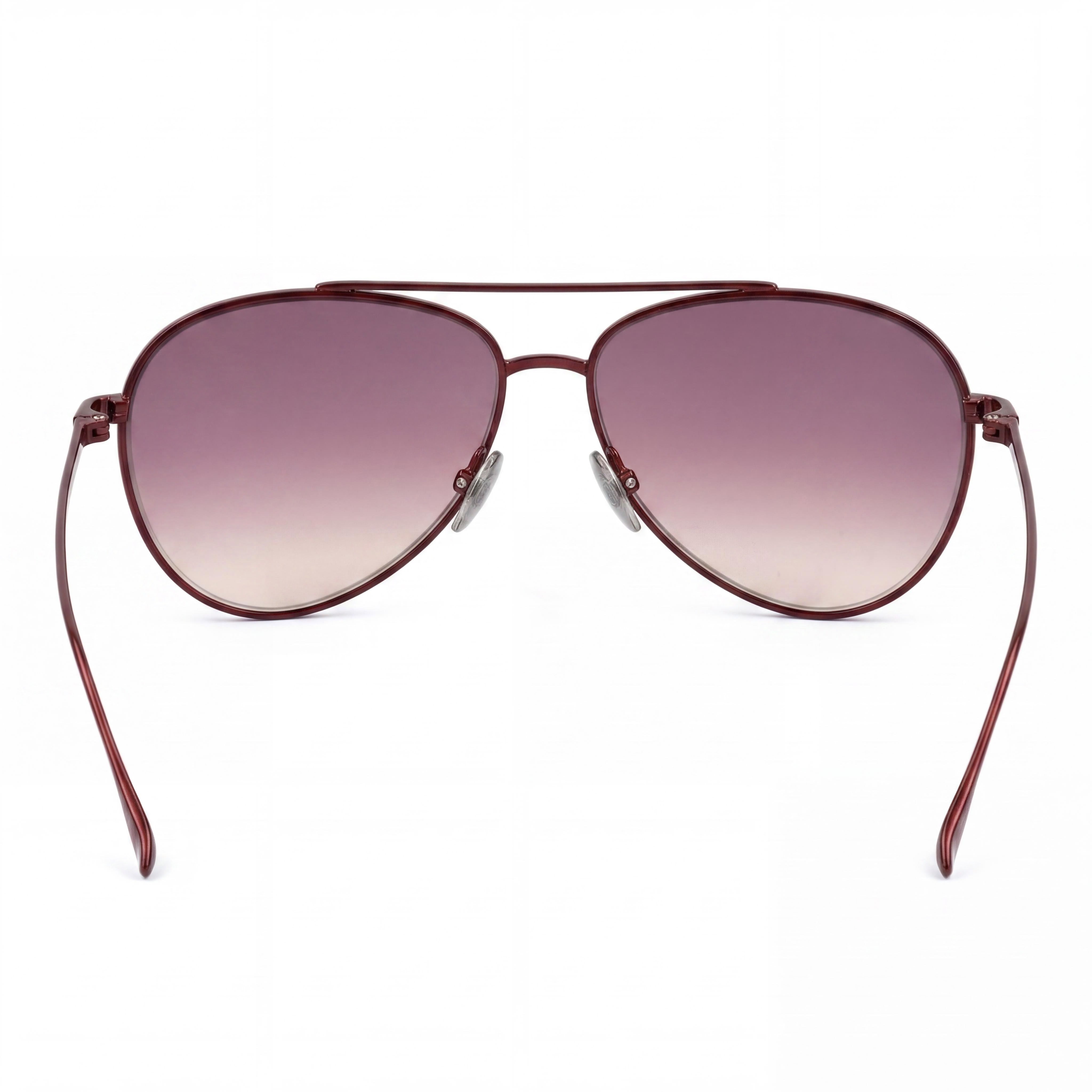 Gafas de sol Isabel Marant casual para mujer con montura metálica, rojo vino con espejo dorado en lentes sombreadas burdeos 60-14-145, Photo 4