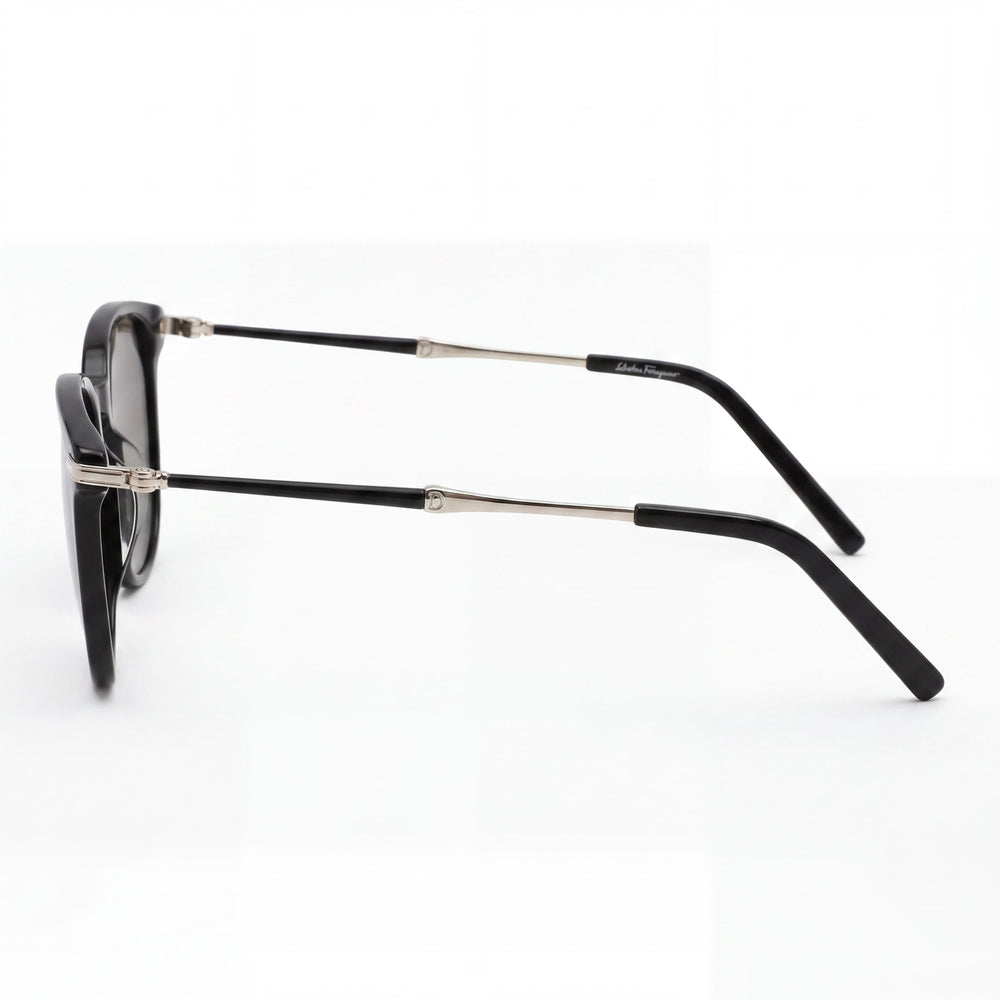 Salvatore Ferragamo Contemporary SF1015S Unisex Black Acetate Full-Rim Square 52mm UV Protected Sunglasses