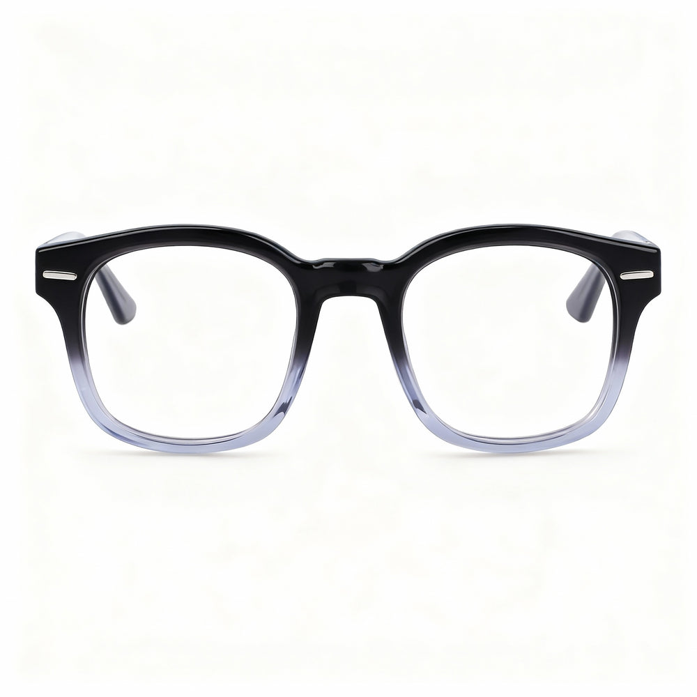 Gafas unisex Calvin Klein Ck23511 Wayfarer de acetato gris y azul, montura completa, no polarizadas, 49 mm