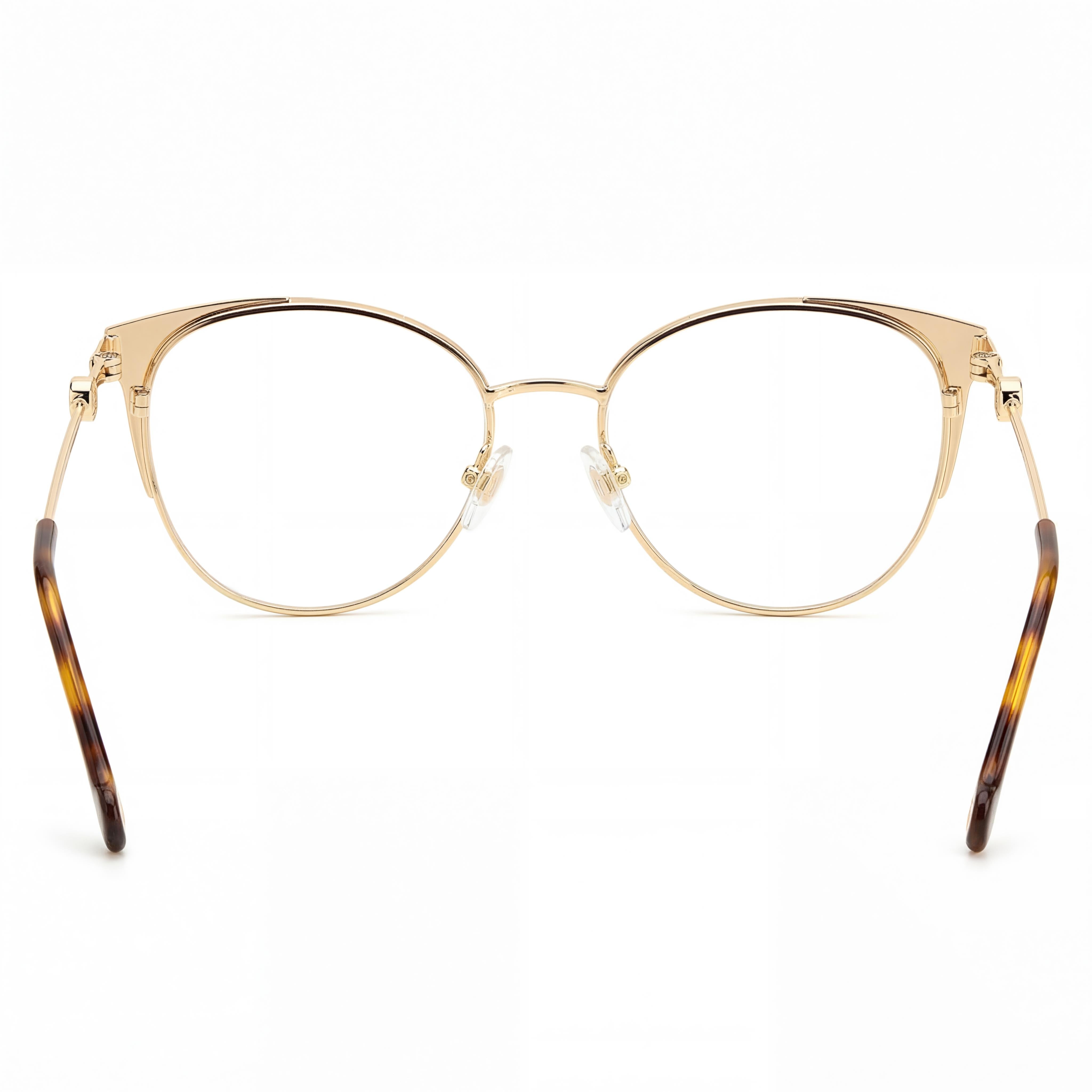 Carolina Herrera Modern Her 0115 Optical Frames for Women, Gold Brown Alloy Steel Frame, 54mm, Photo 3