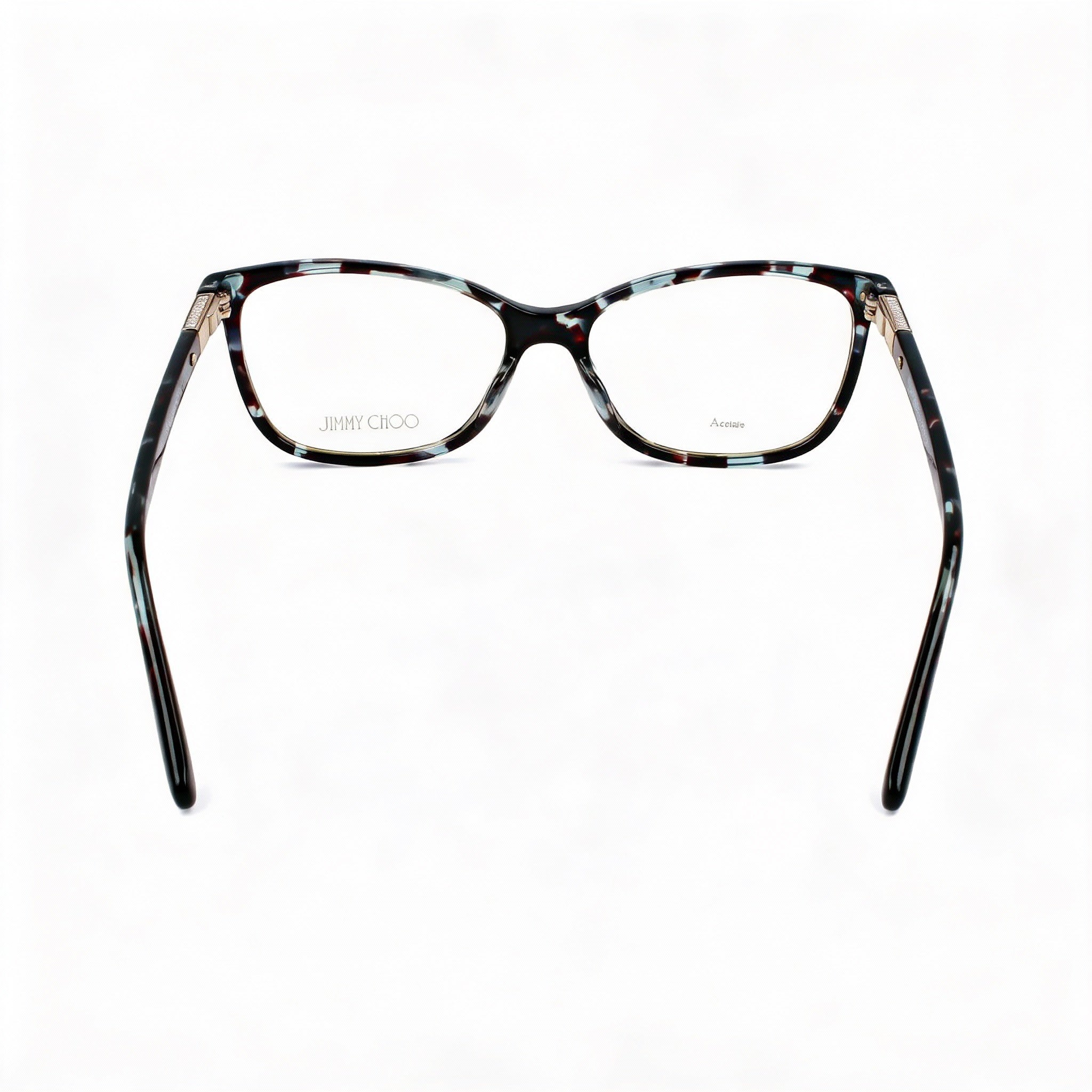 JIMMY CHOO Modern Women's Azure Havana Cellulose Frame, Polarized Polycarbonate Transparent Lenses, 53/16/140, Photo 4