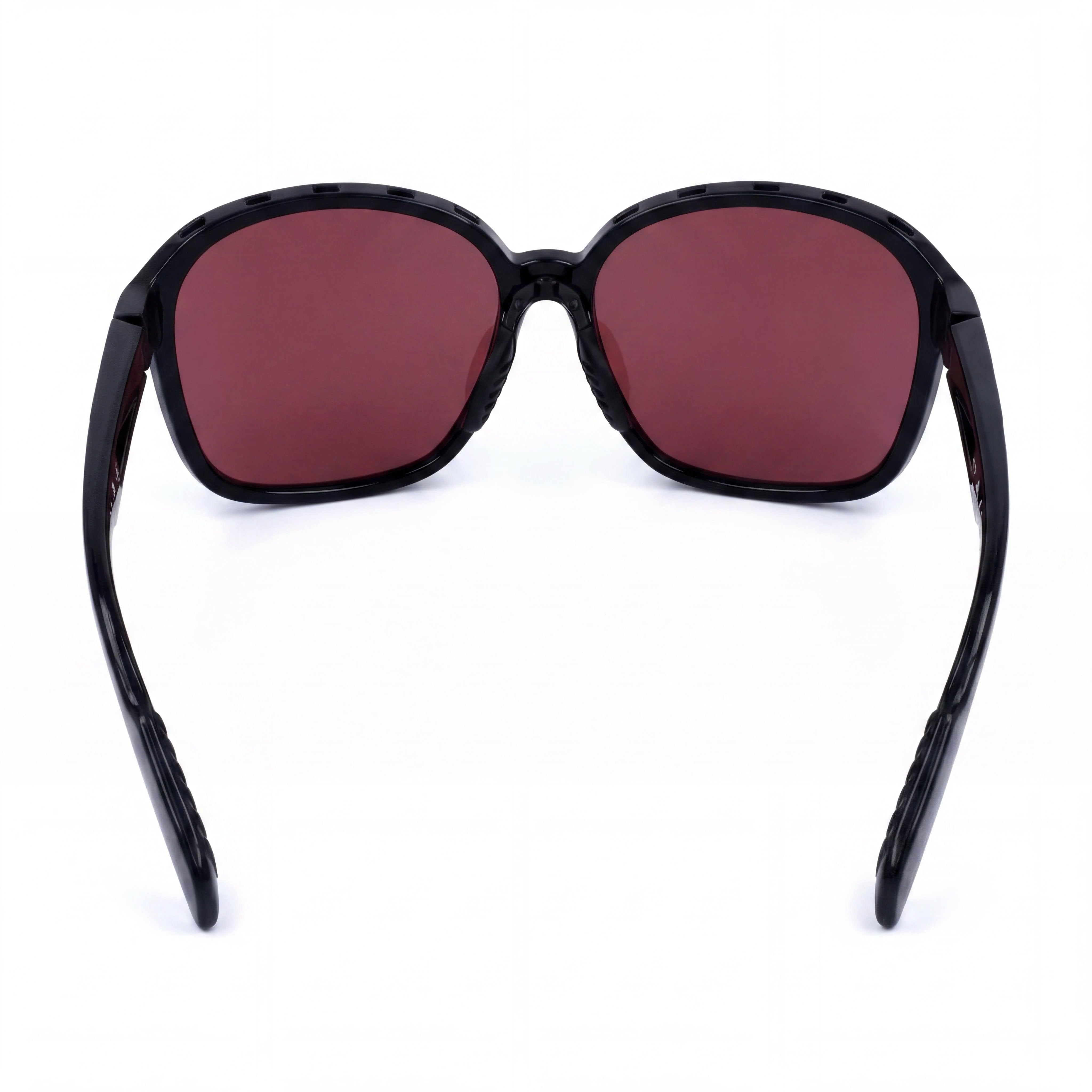 adidas Sp0013 Women's Shiny Black Violet Plastic Frame Purple Gradient Lenses UV Protection Sunglasses 62mm, Photo 3