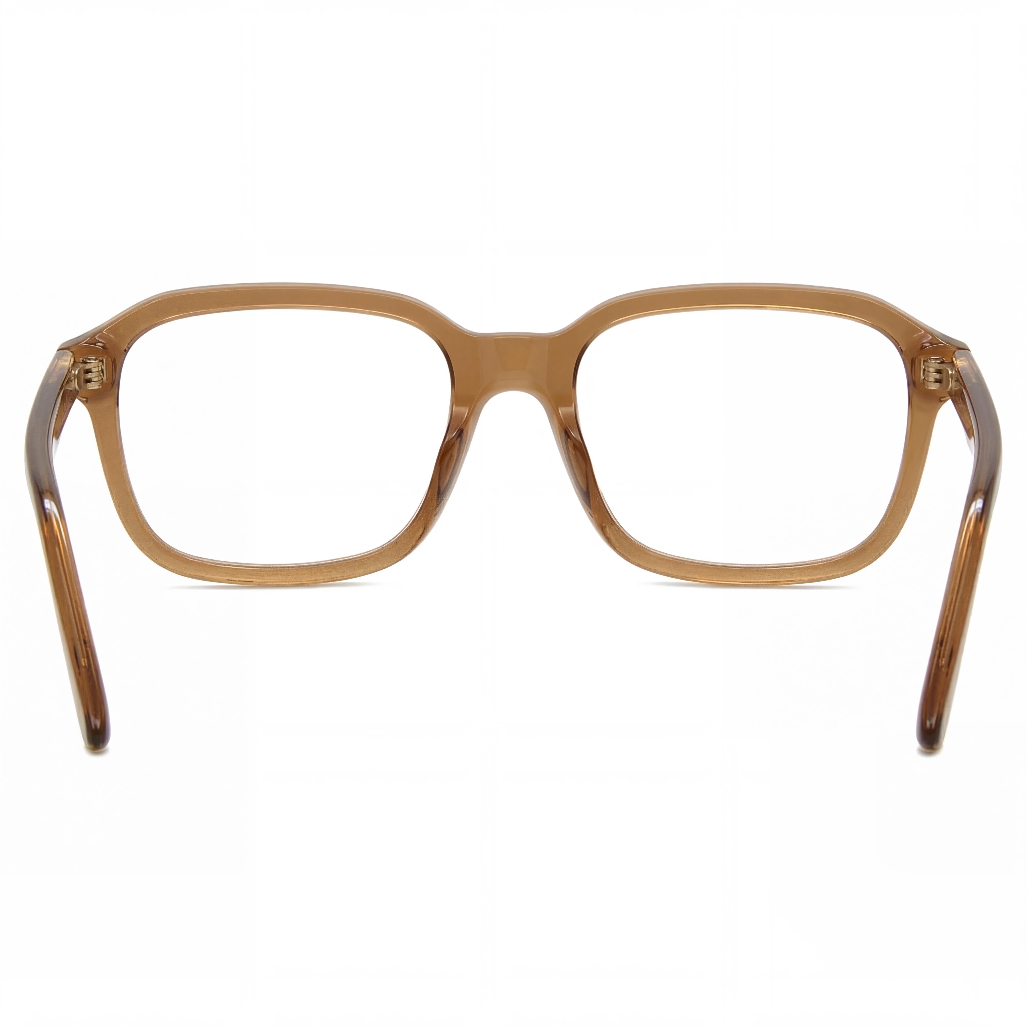 Gafas Gucci GG1446O rectangulares de montura completa para hombre en acetato ecológico marrón con cristales no transparentes de 56 mm, Photo 4