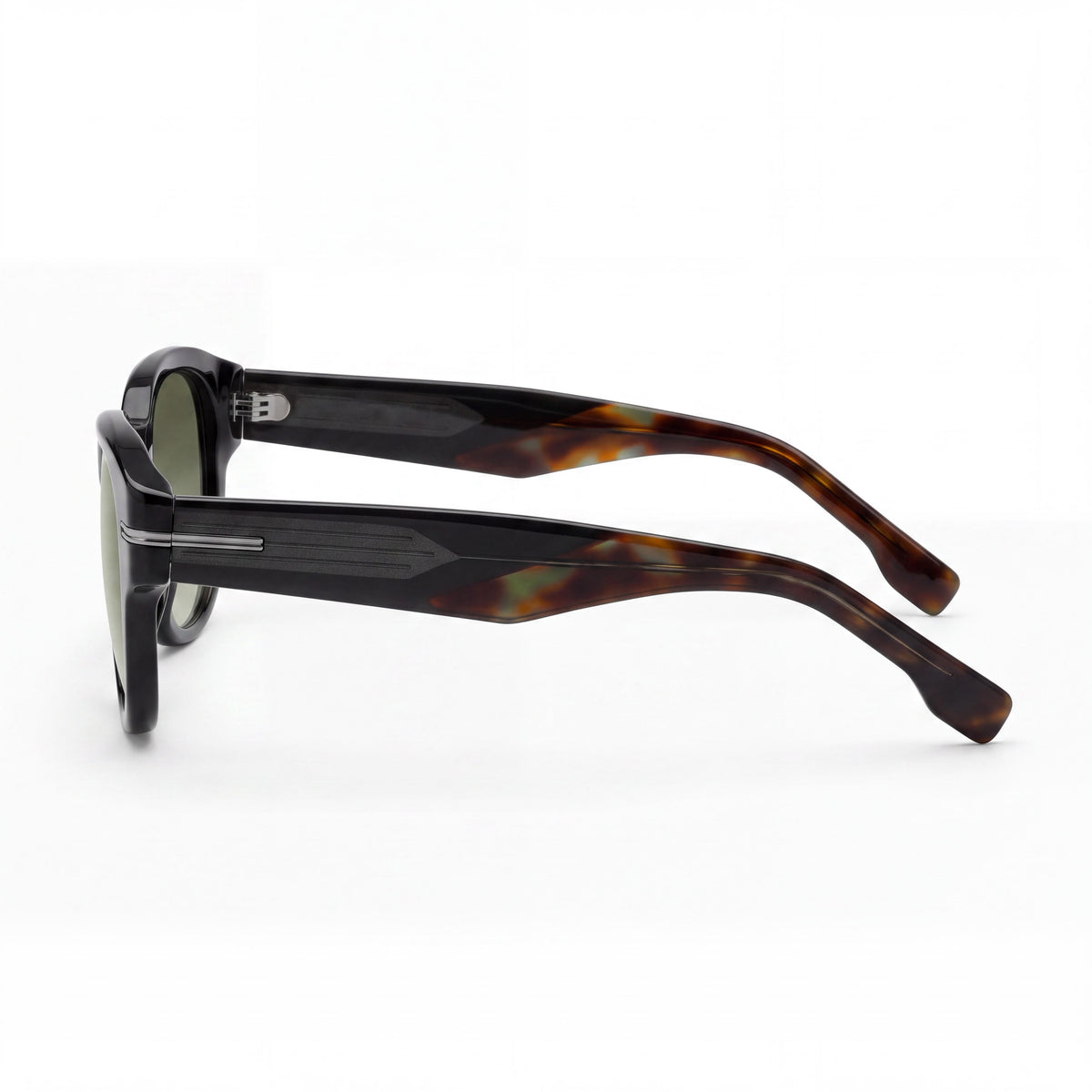 HUGO BOSS Boss 1717/S Rectangular para Mujer Montura de Plástico Sombreada Verde Gris Lentes Sombreadas Verdes 48mm 100% UV, Photo 3