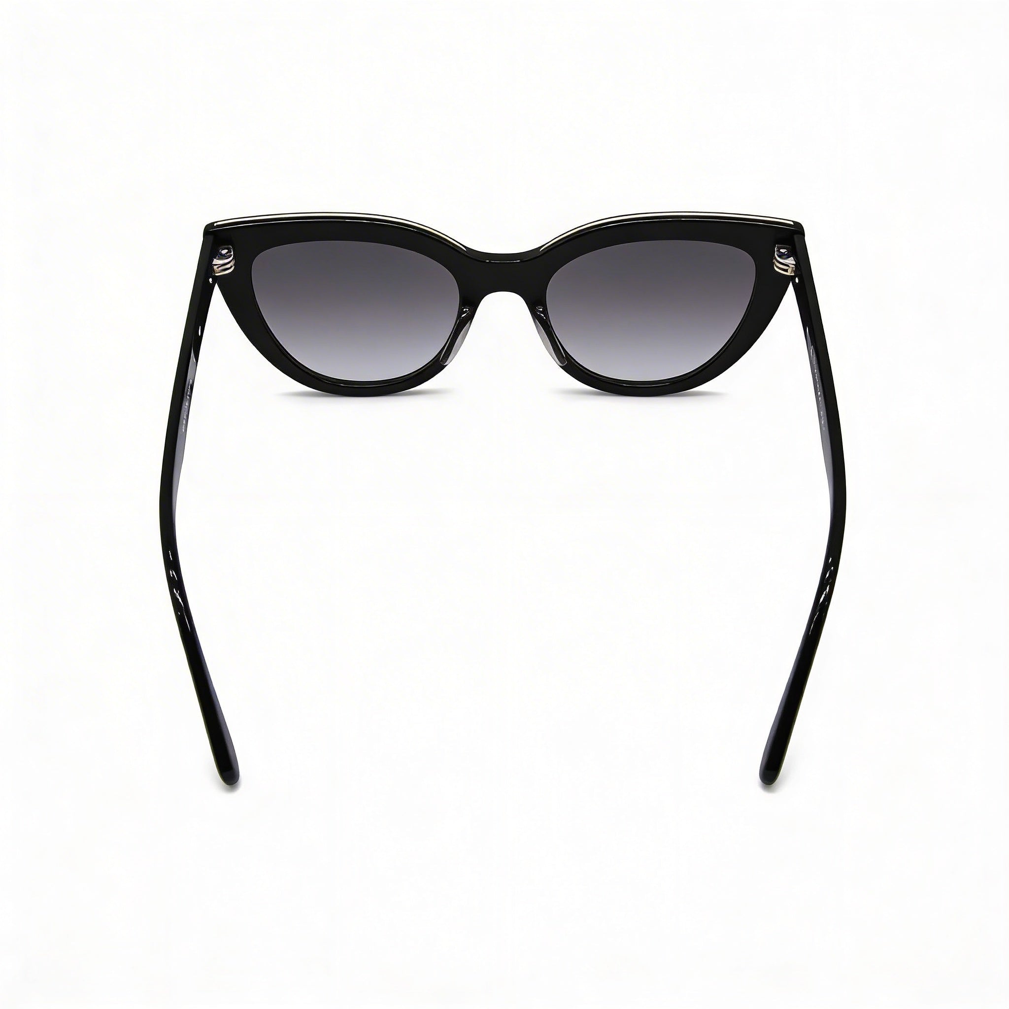 Gafas de Sol Ojo de Gato Longchamp LO686S para Mujer con Montura de Acetato Negro, Lentes Grises, Protección UV, 51mm, Photo 3