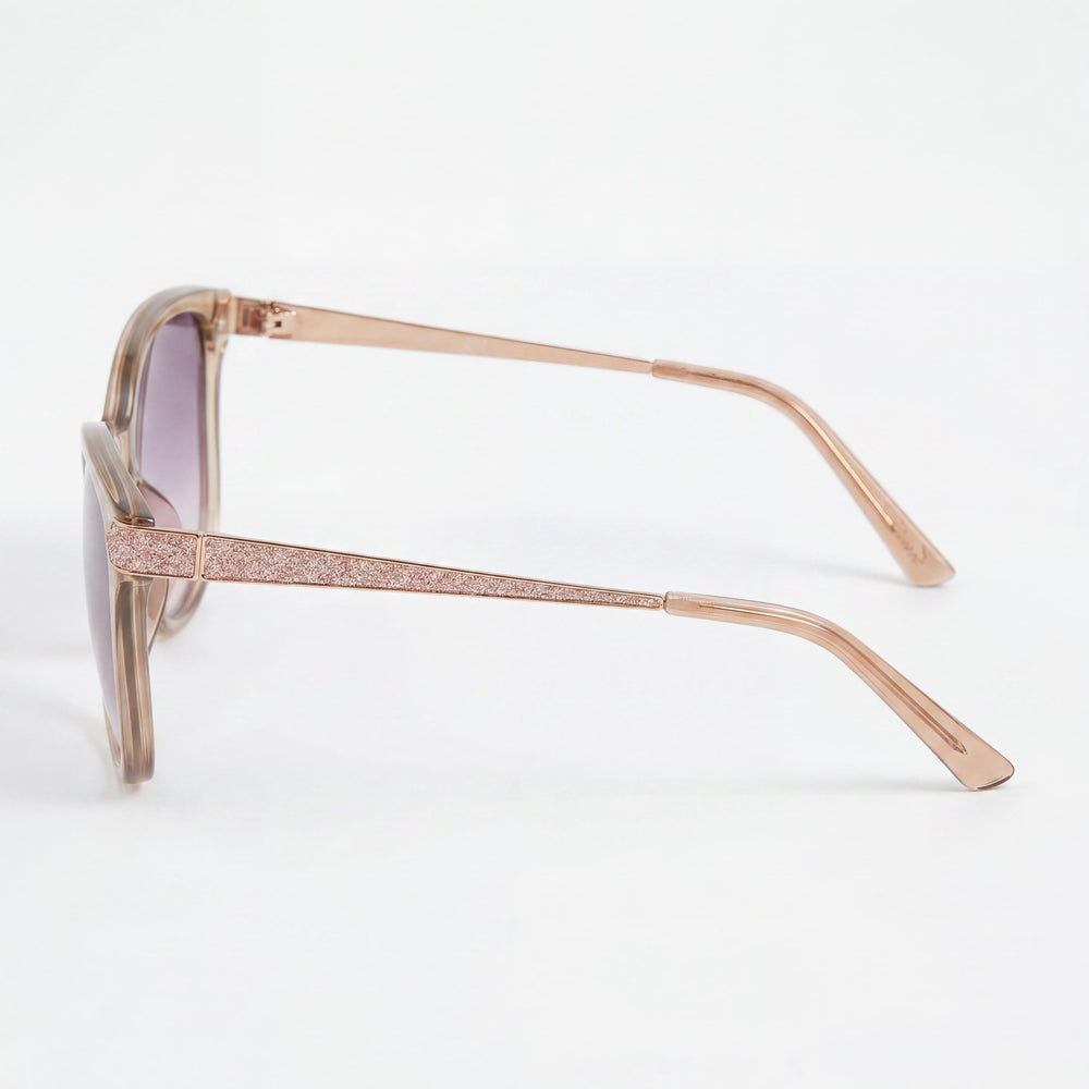 Guess GF6104 57T Beige Cat Eye Gradient Sunglasses for Women