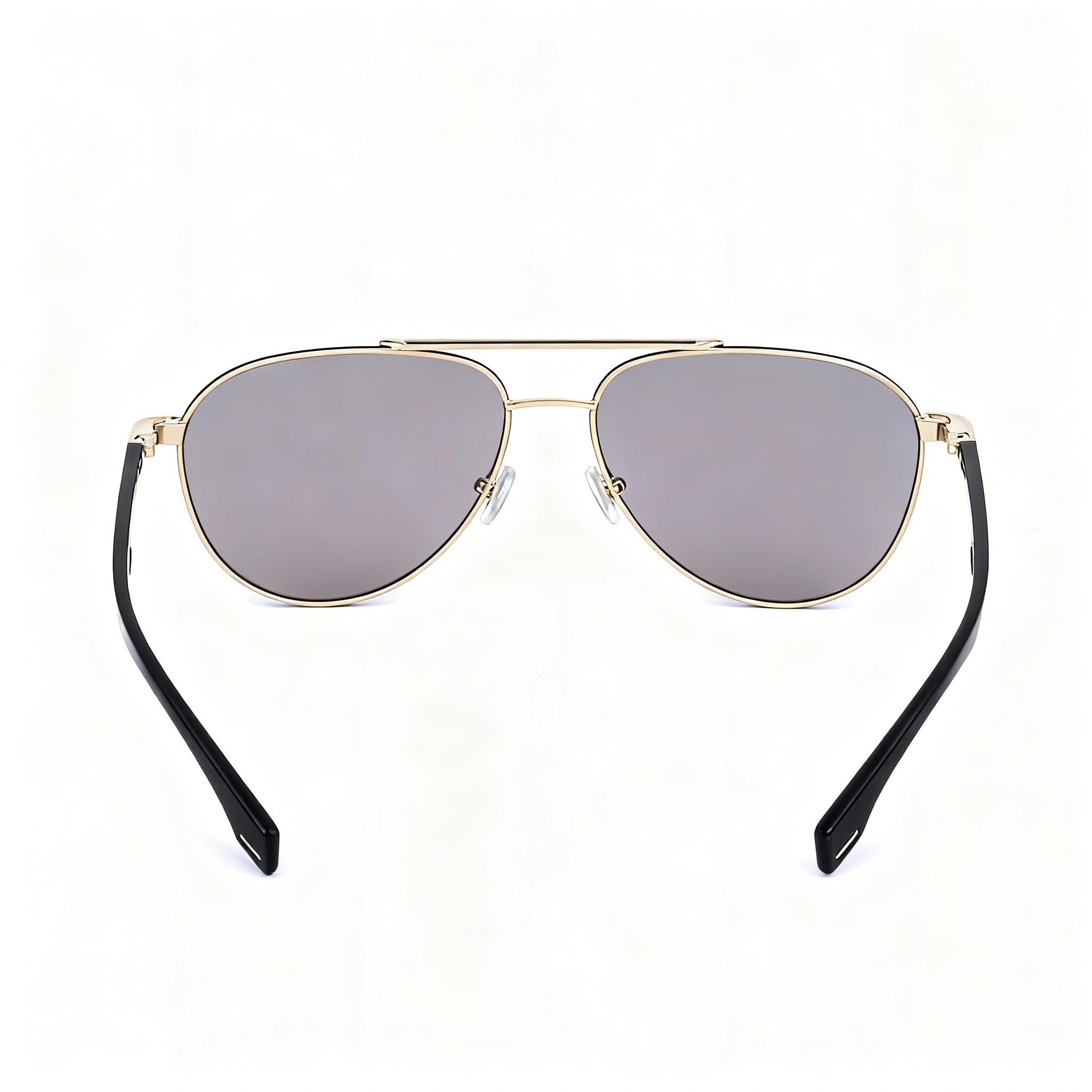 Hugo Boss Modern Unisex Alloy Steel Gold Black Frame Yellow Blue Shaded Non-Polarized 60-15-145, Photo 4