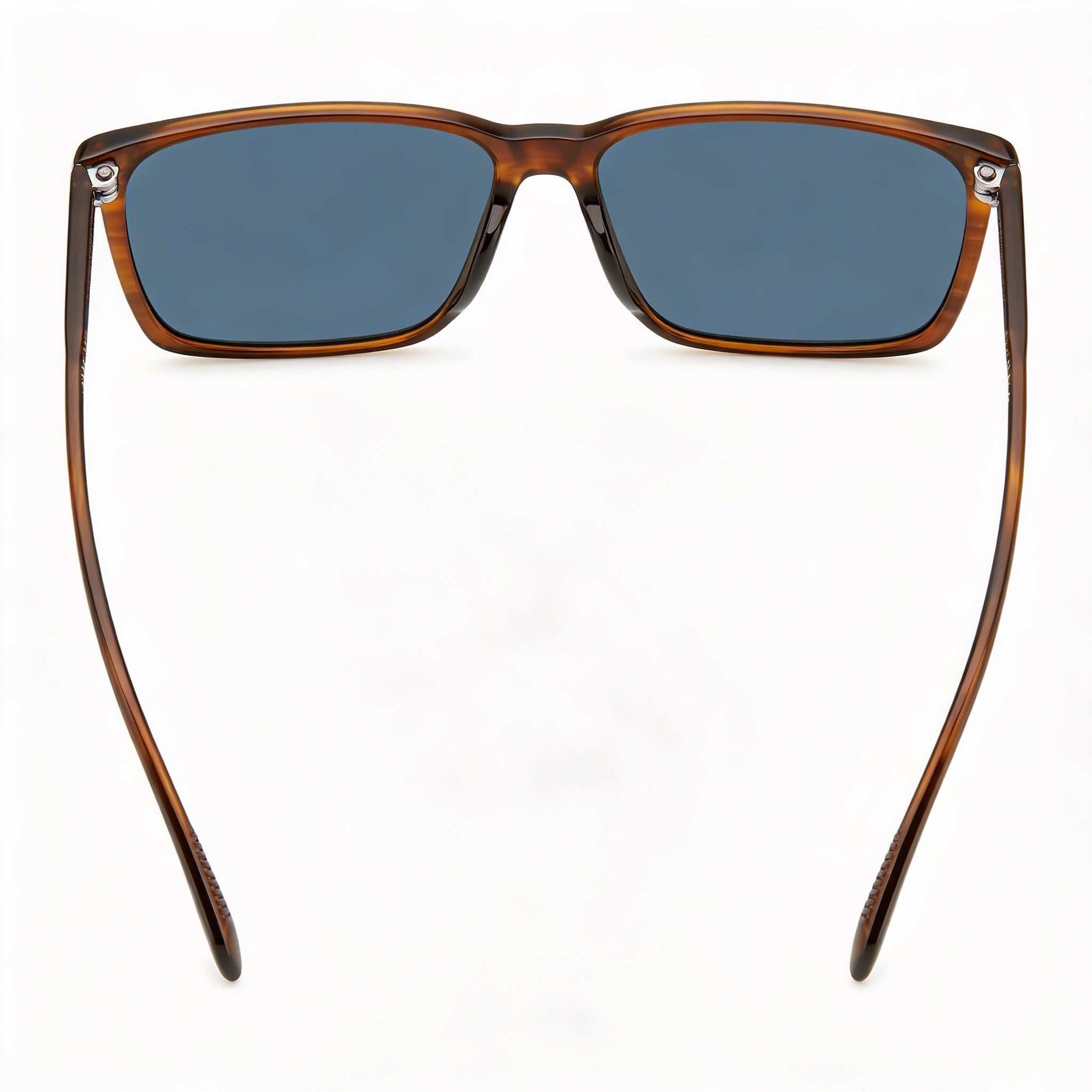 David Beckham DB 1145/G/S Casual Men's Brown Horn Light Acetate Blue Lens Sunglasses 58mm, Photo 4