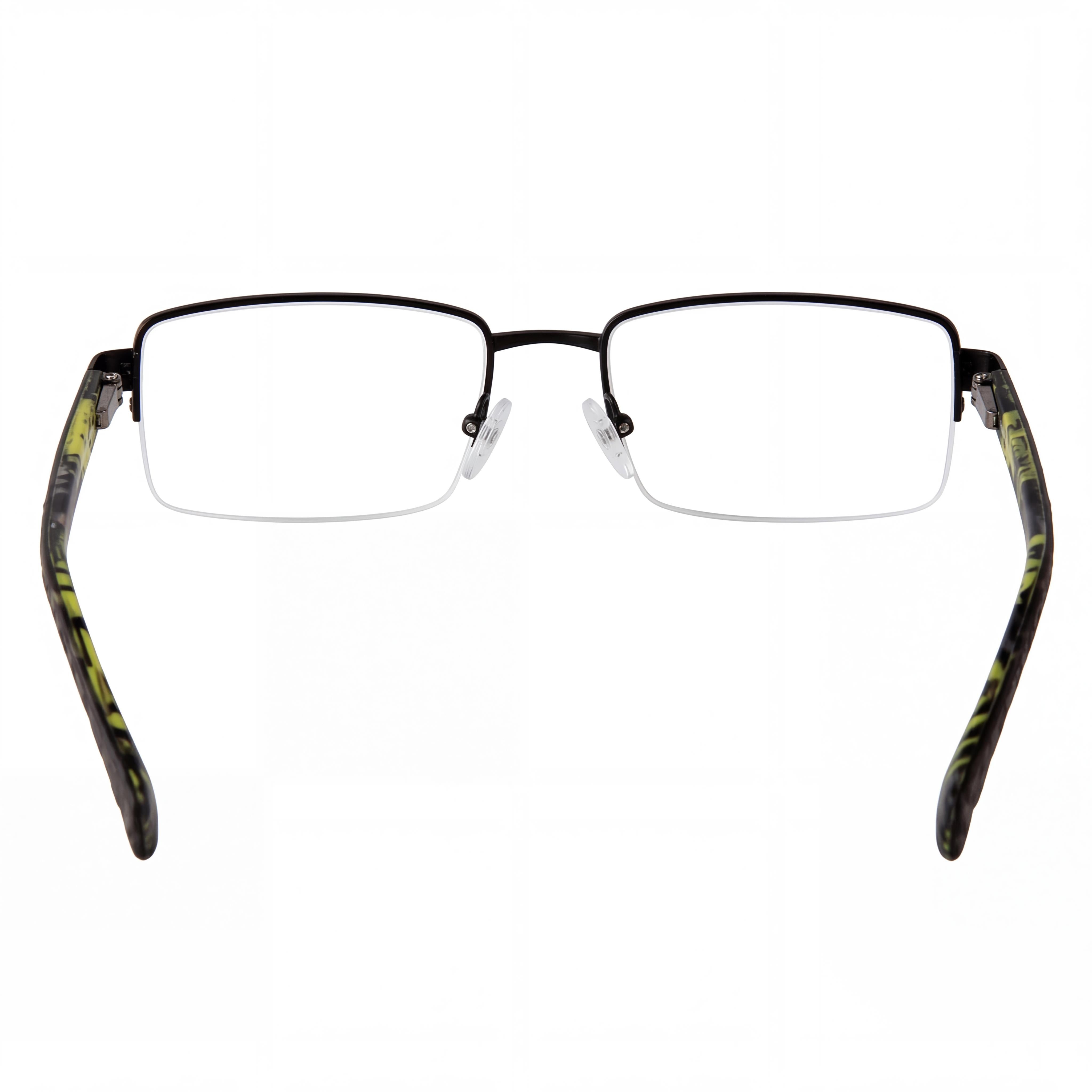 John Varvatos Vjvc006 Men's Eyeglasses featuring a Black Frame, Metal Construction, and 56mm Lens Width, Photo 4