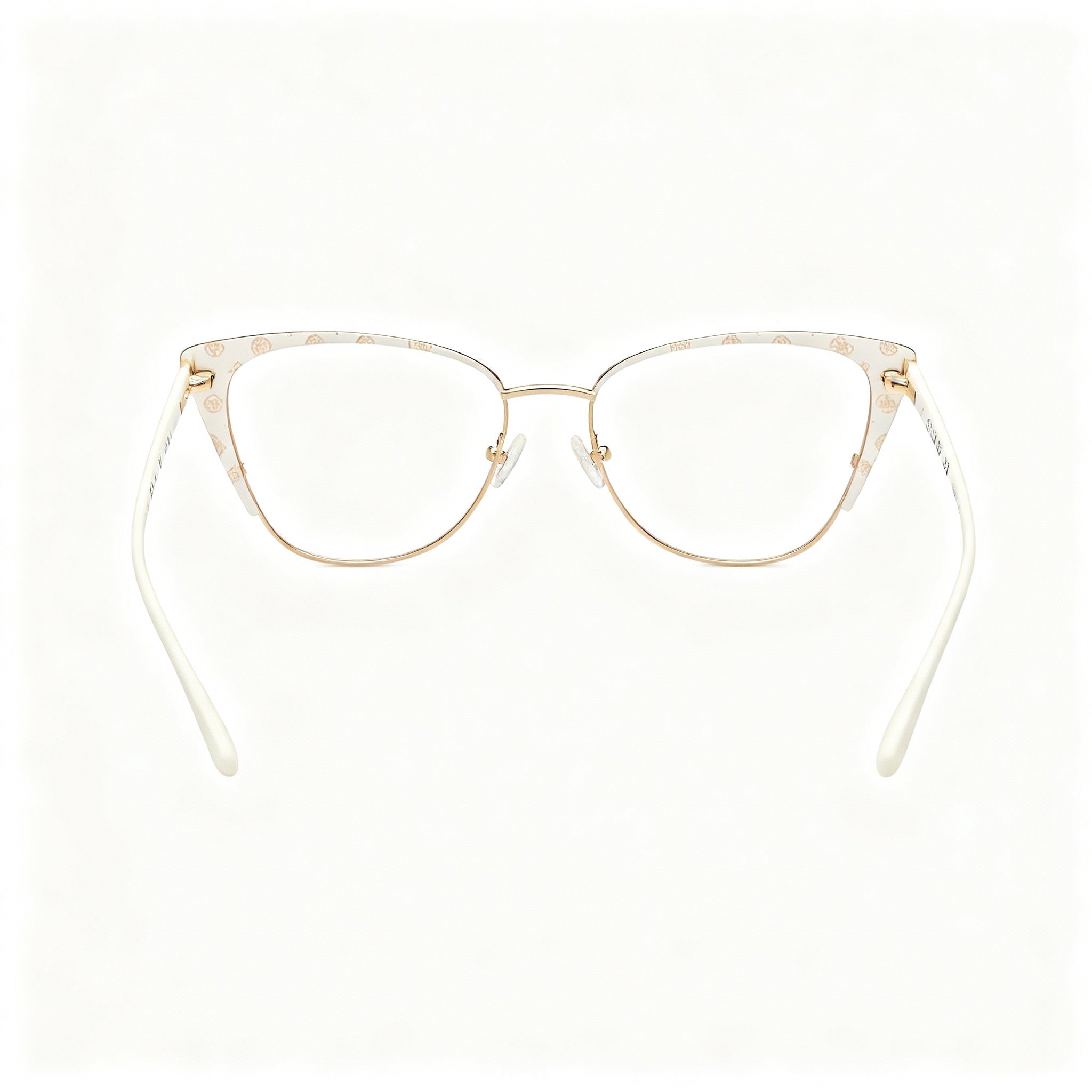 GUESS GU50115/GU50121 Women's Matte White Titanium Optical Frame, Prescription Ready 54-14-140mm, Photo 3