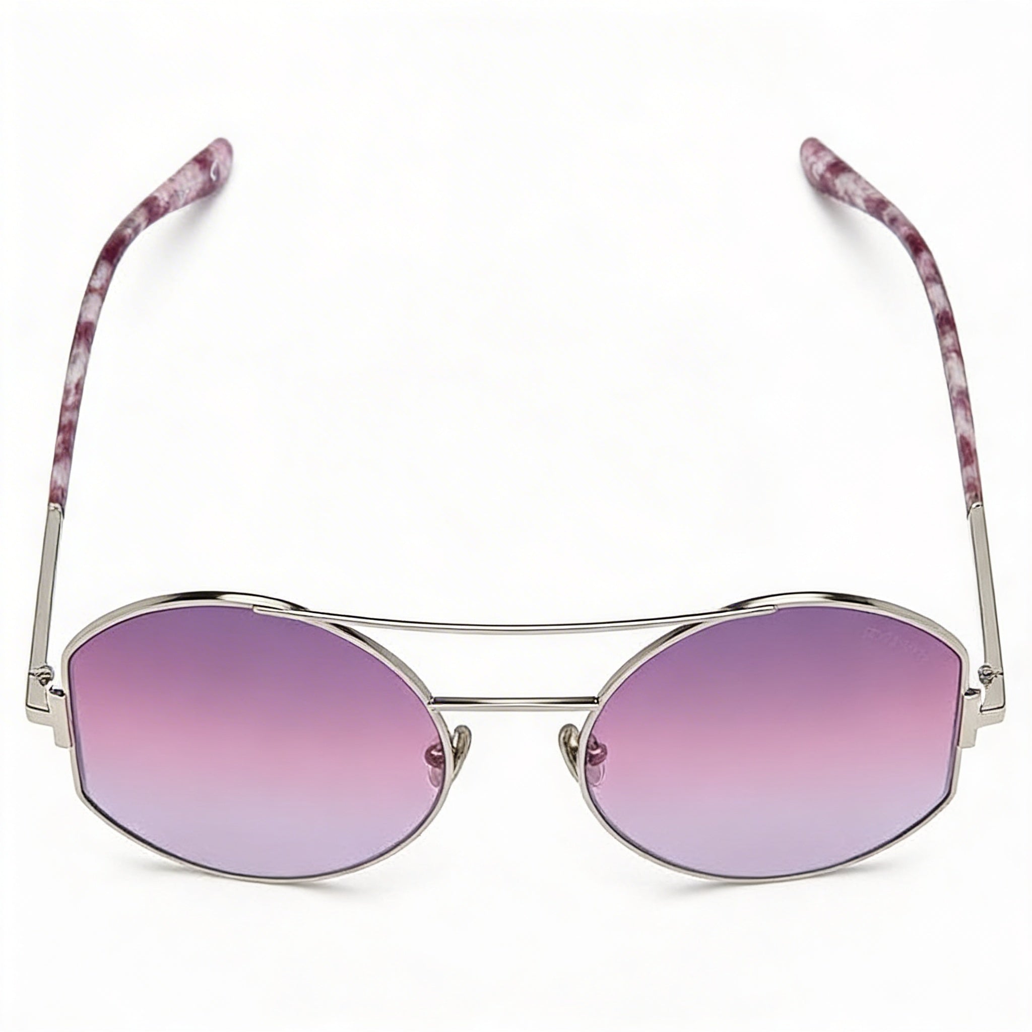 Tom Ford Contemporary Women's Palladium Metal Pilot Full Rim Sunglasses with Gradient Purple Lenses, 60mm, Photo 4