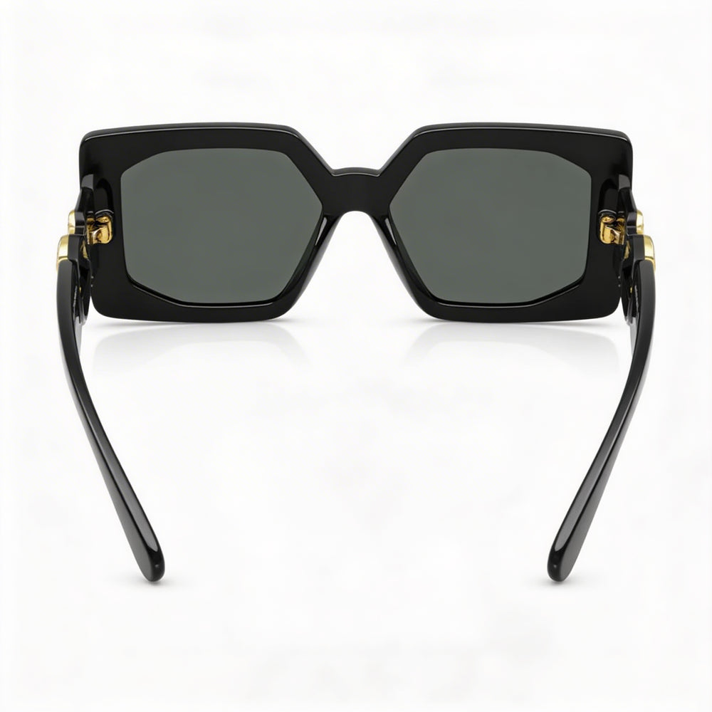 Versace Ve 4478 U Women's Titanium Black Dark Grey Frame Dark Grey Lens 55-17-140