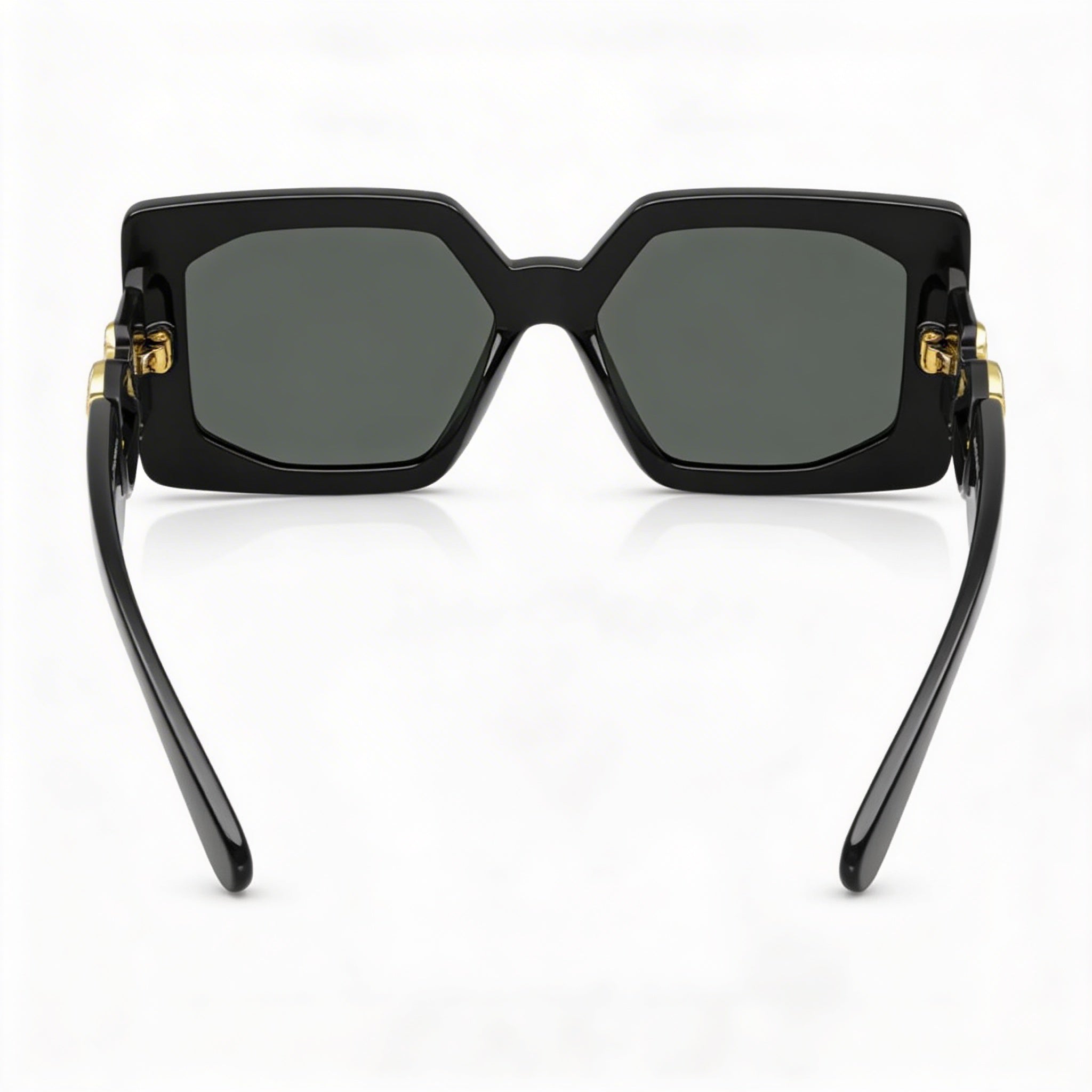 Versace Ve 4478 U Gafas de Sol de Mujer de Titanio Negro con Montura Gris Oscuro y Lentes Gris Oscuro 55-17-140, Photo 3