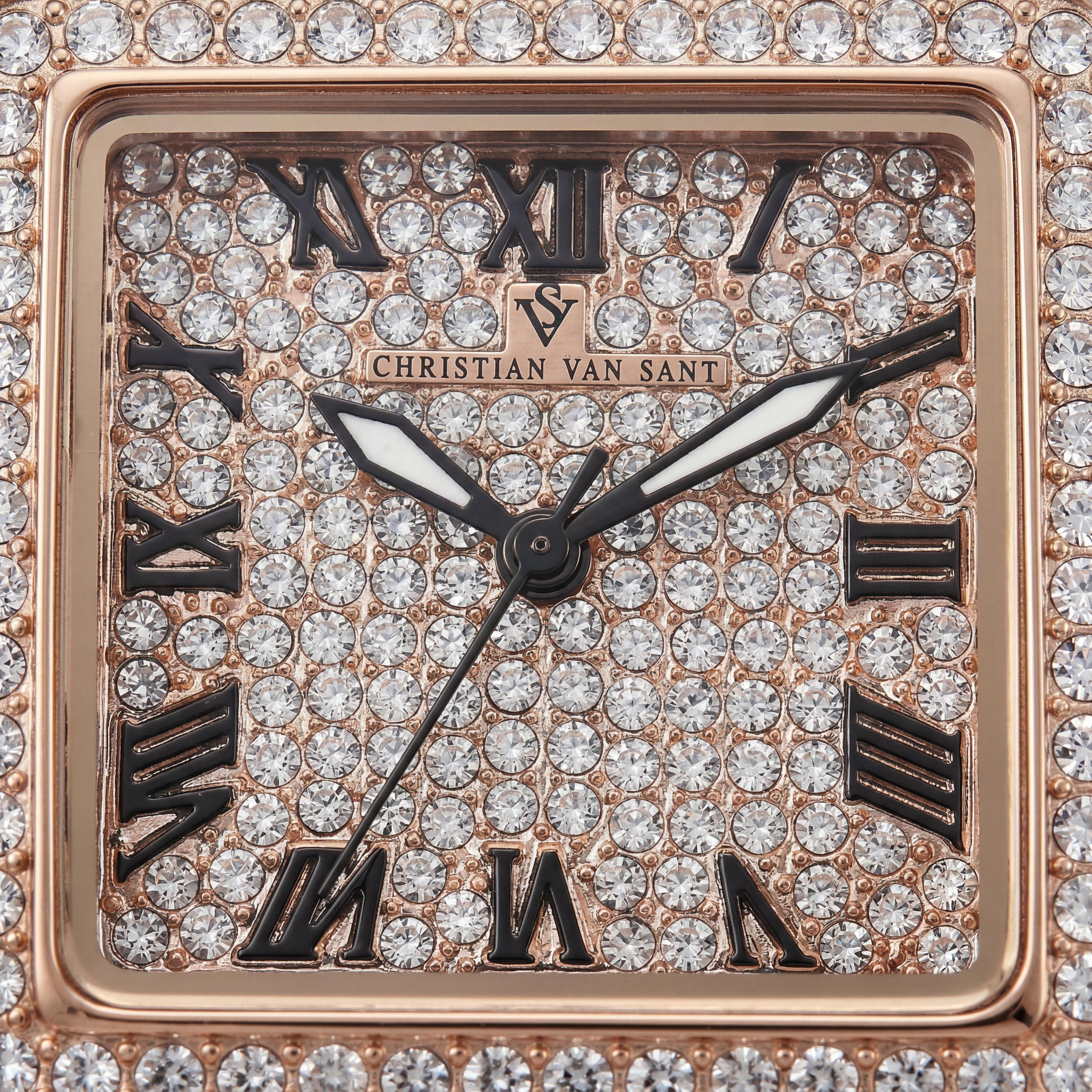 Christian Van Sant CV4622 Splendeur Reloj de cuarzo resistente al agua para mujer con esfera de oro rosa, temporizador y regla de cálculo, caja de 41mm, Photo 2