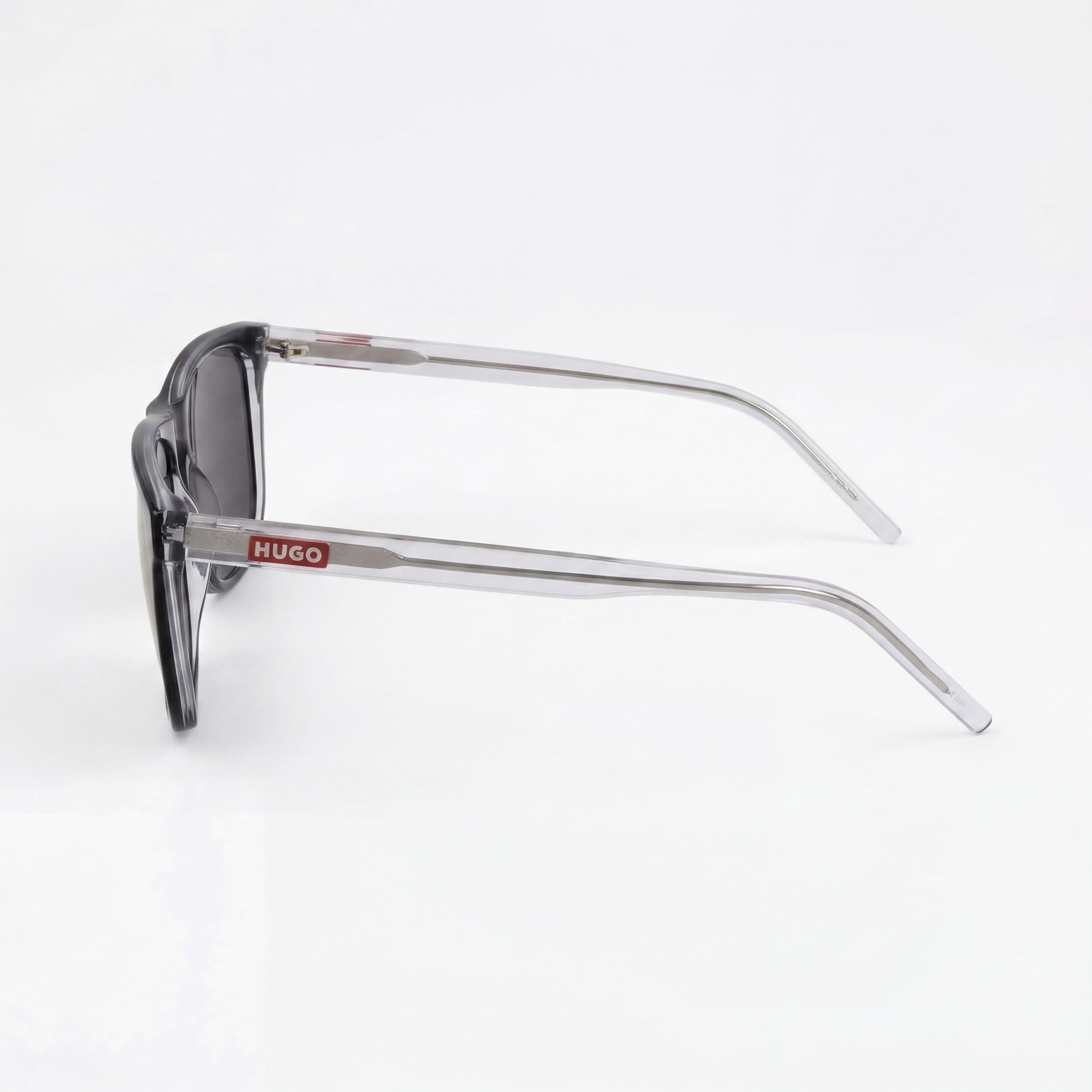 Gafas de sol clásicas HUGO para mujer, de acetato negro y cristal, con lentes de policarbonato con protección UV, 56 mm, Photo 3