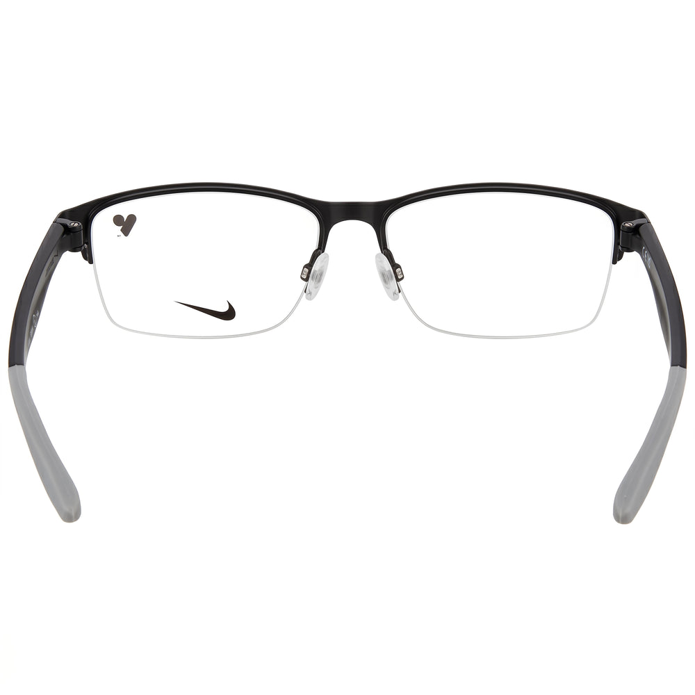 Nike Modern Unisex Metal Frame Satin Black Matte Black with Polycarbonate Satin Black Matte Black 55mm