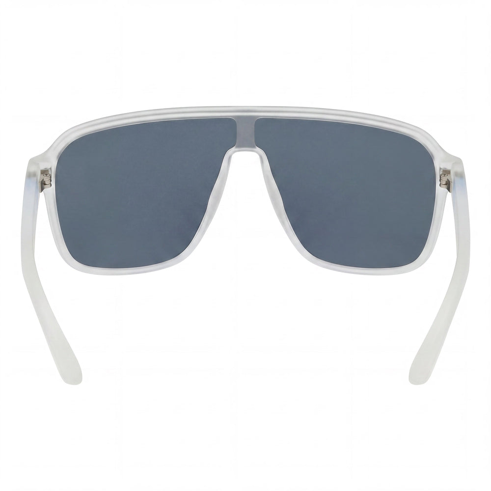 Nike Vintage Flyer Mirrored Unisex Matte Clear Blue Mirror Grey Blue Flash Plastic UV Protection Sunglasses 64-6-145mm