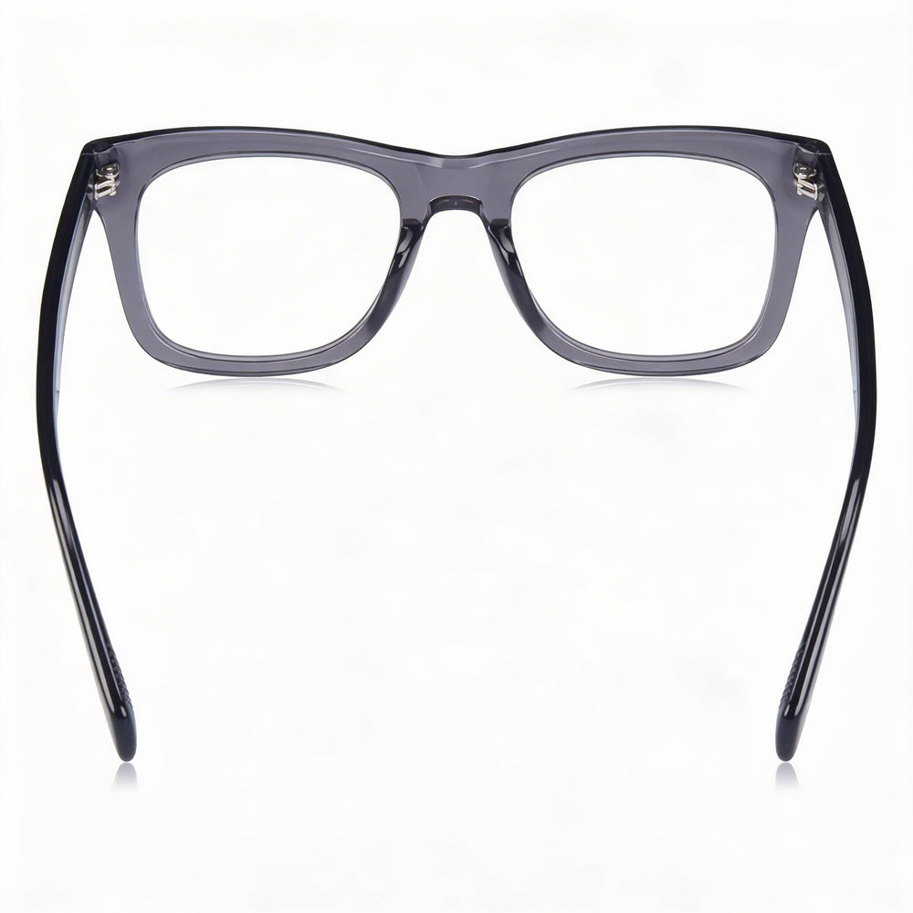 Gafas de sol David Beckham de estilo casual para hombre con montura de acetato gris oscuro transparente 51-21-145