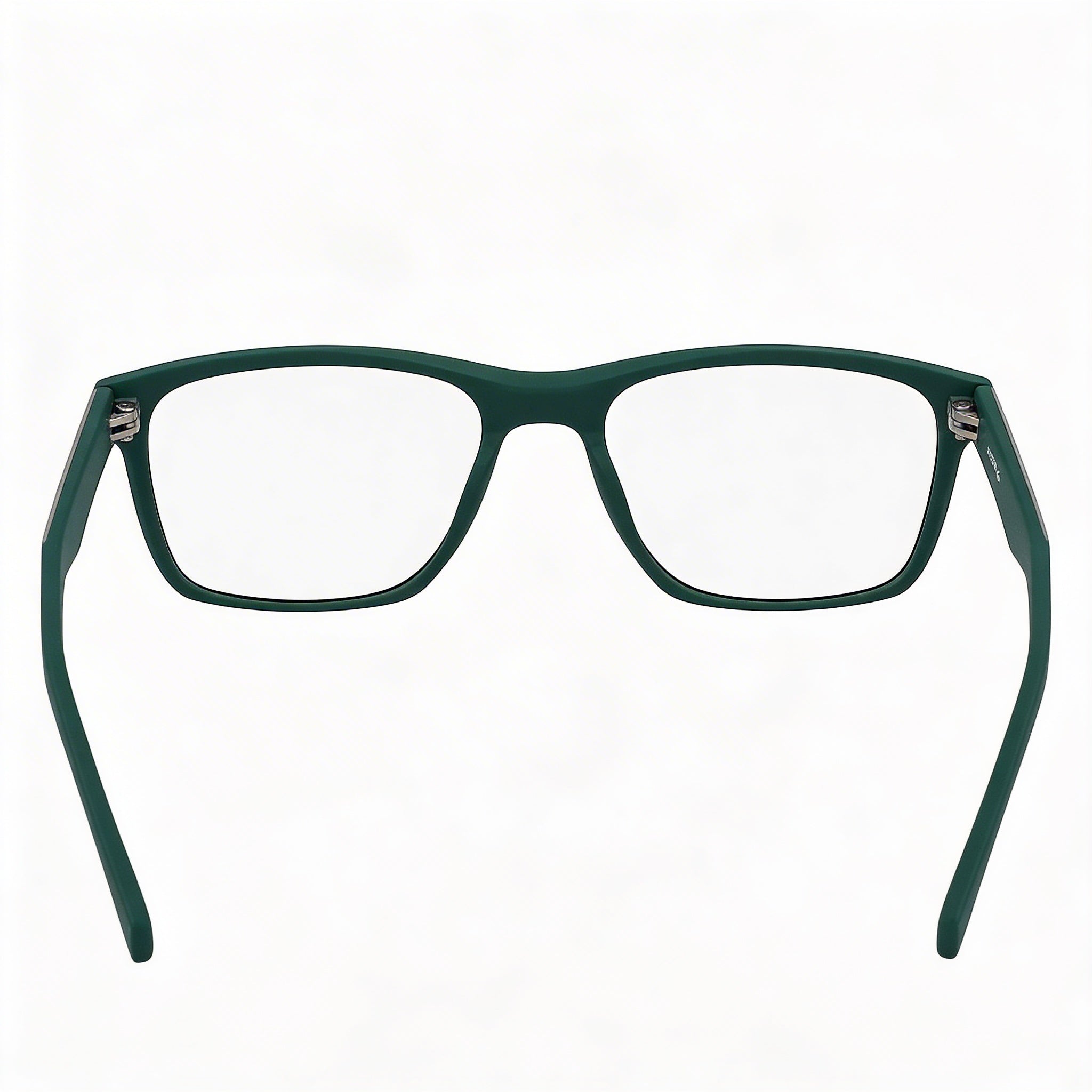 Lacoste Casual Men's Ophthalmic Frames, Matte Green, with Transparent Plastic Lenses, Size 54-17-150, Photo 4