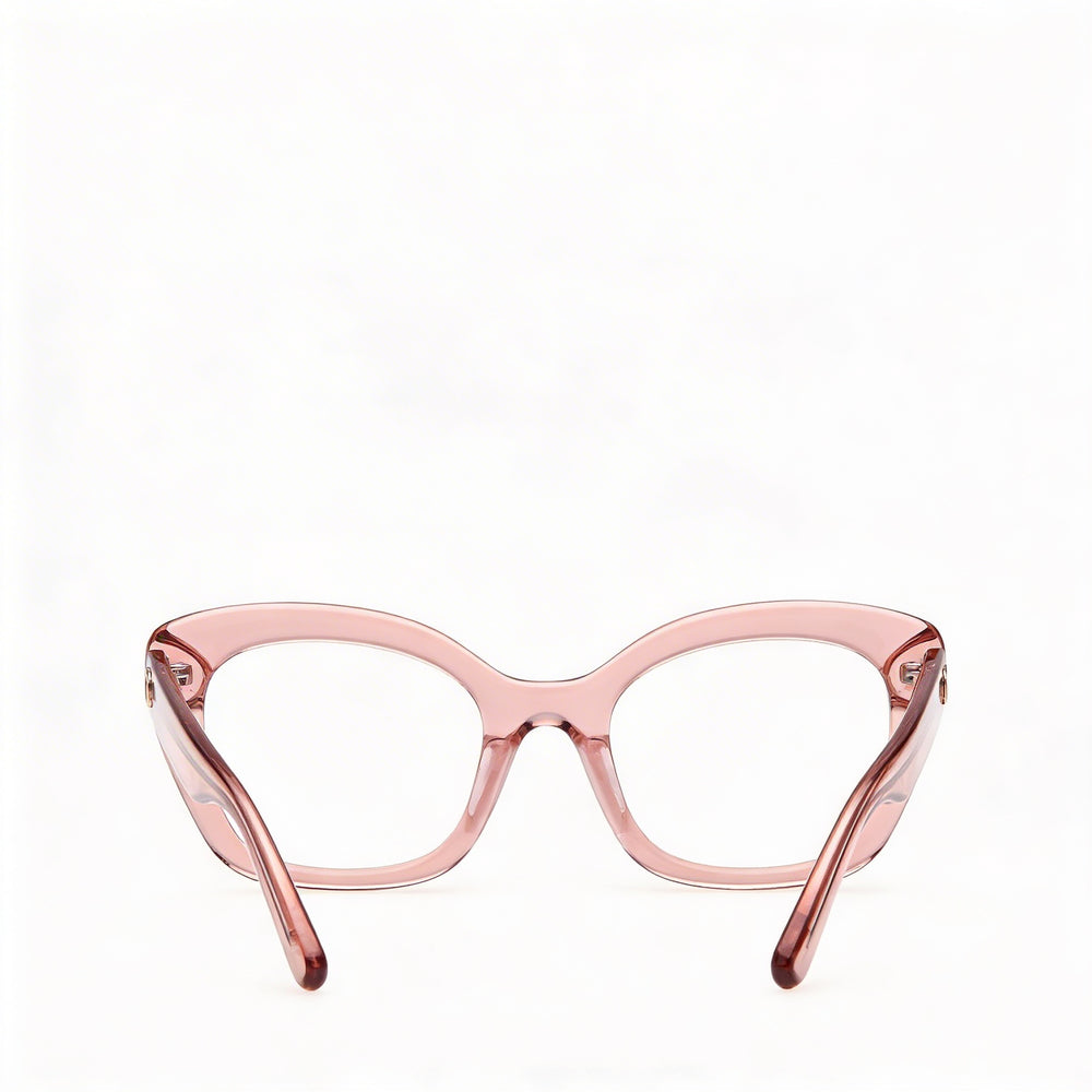 Guess Gu50225 Women's Light Pink Plastic Frame Eyewear with Polycarbonate Non- Lenses, 51mm Lens Width