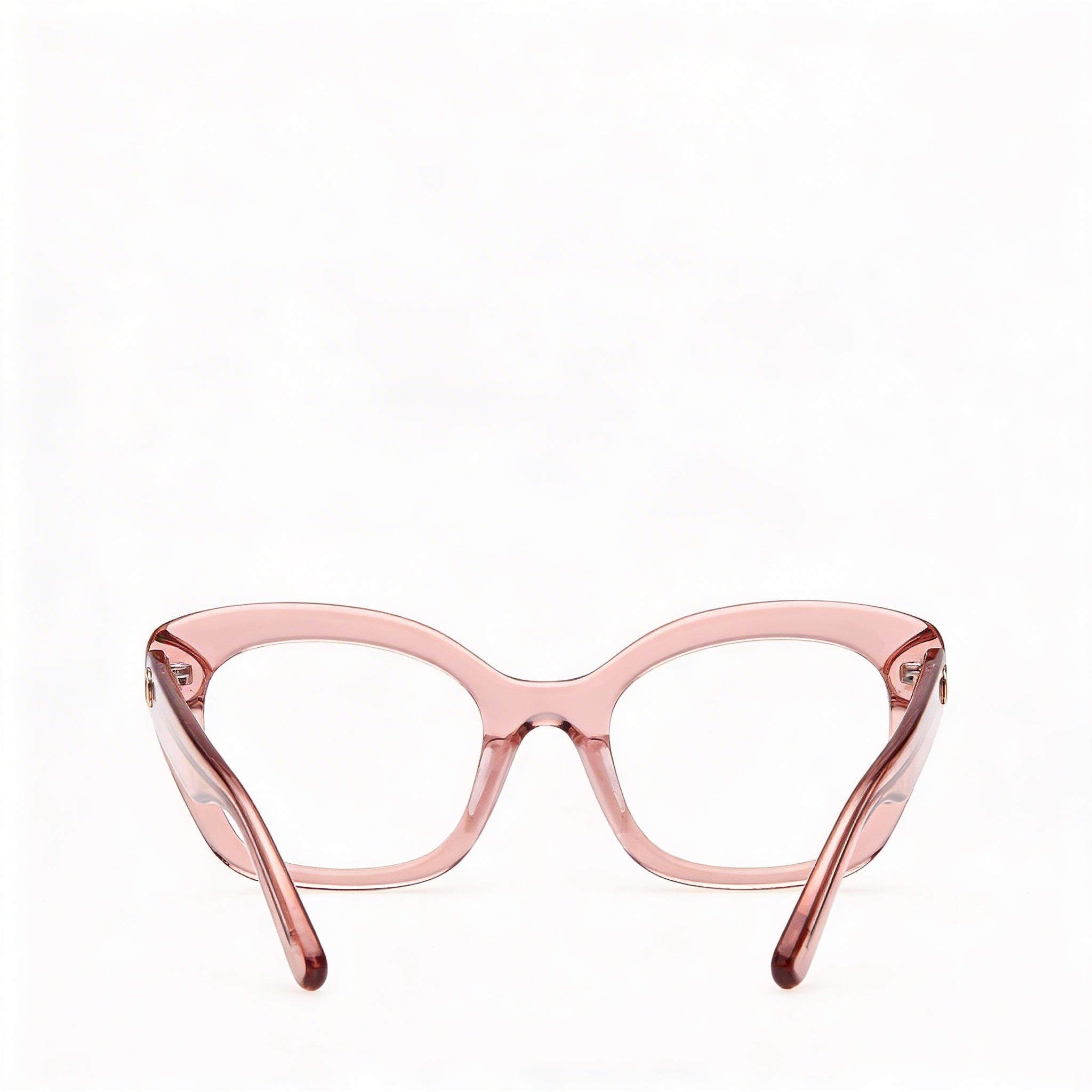 Gafas Guess Gu50225 para mujer con montura de plástico rosa claro y lentes de policarbonato no polarizadas, 51 mm de ancho de lente, Photo 4