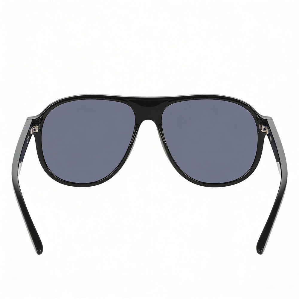 Nike Vintage Icon Unisex Black Grey Plastic Frame Sunglasses with Dark Gray Lenses, 100% UV Protection, 59-15-145