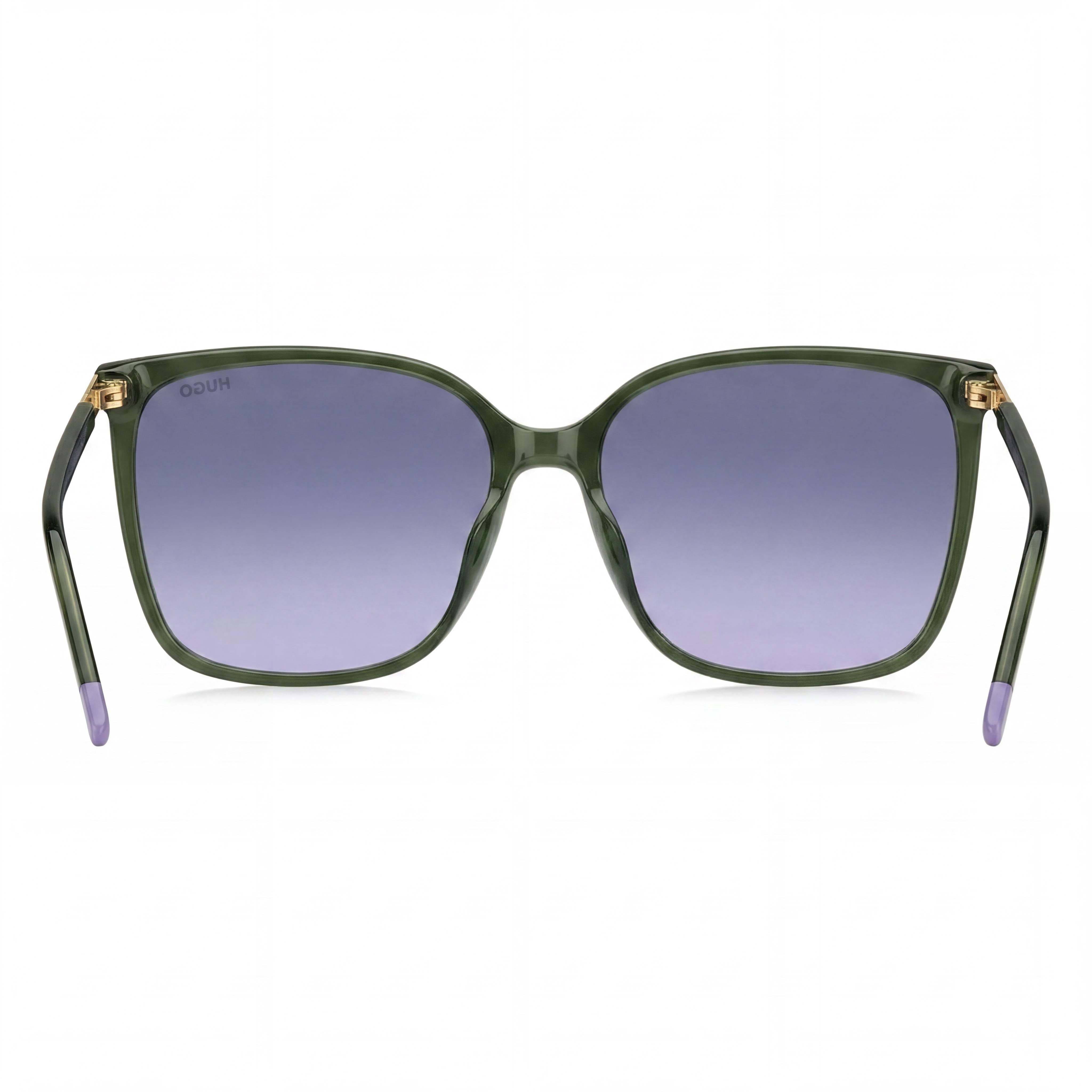HUGO Contemporary Women's Green Grey Polyamide Frame Green Non-Polarized Sunglasses 57mm, Photo 4