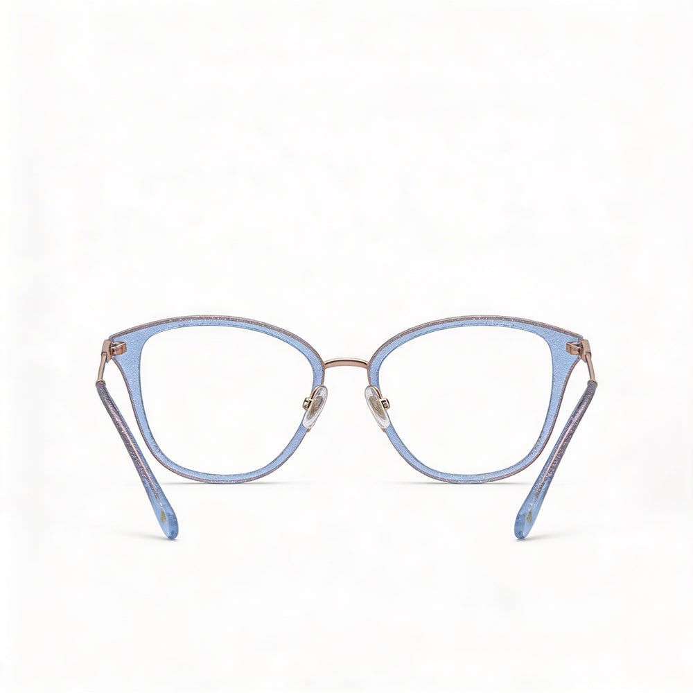 kate spade new york Classic Sunglasses for Women, Blue Glitter Metal Frame, Size 52-17-140