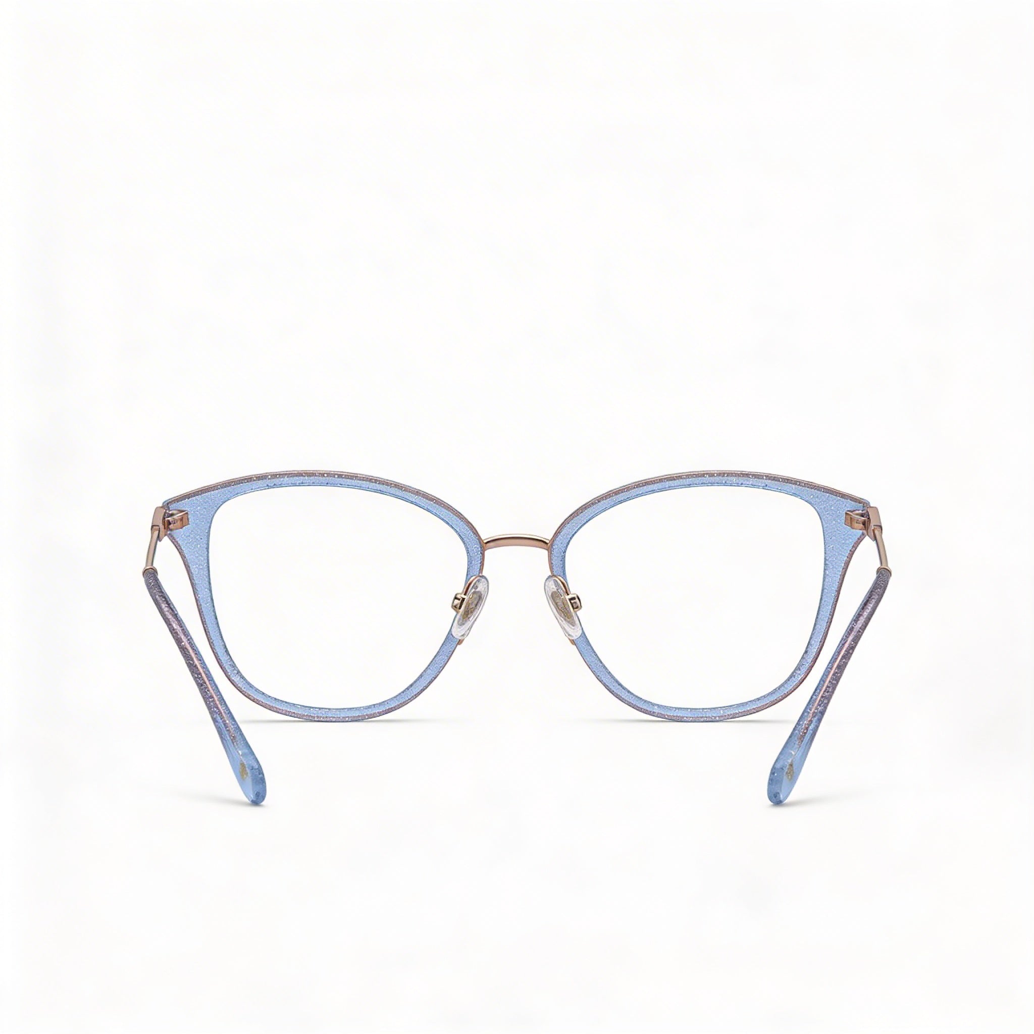 kate spade new york Gafas de sol clásicas para mujer, montura de metal con purpurina azul, tamaño 52-17-140, Photo 4