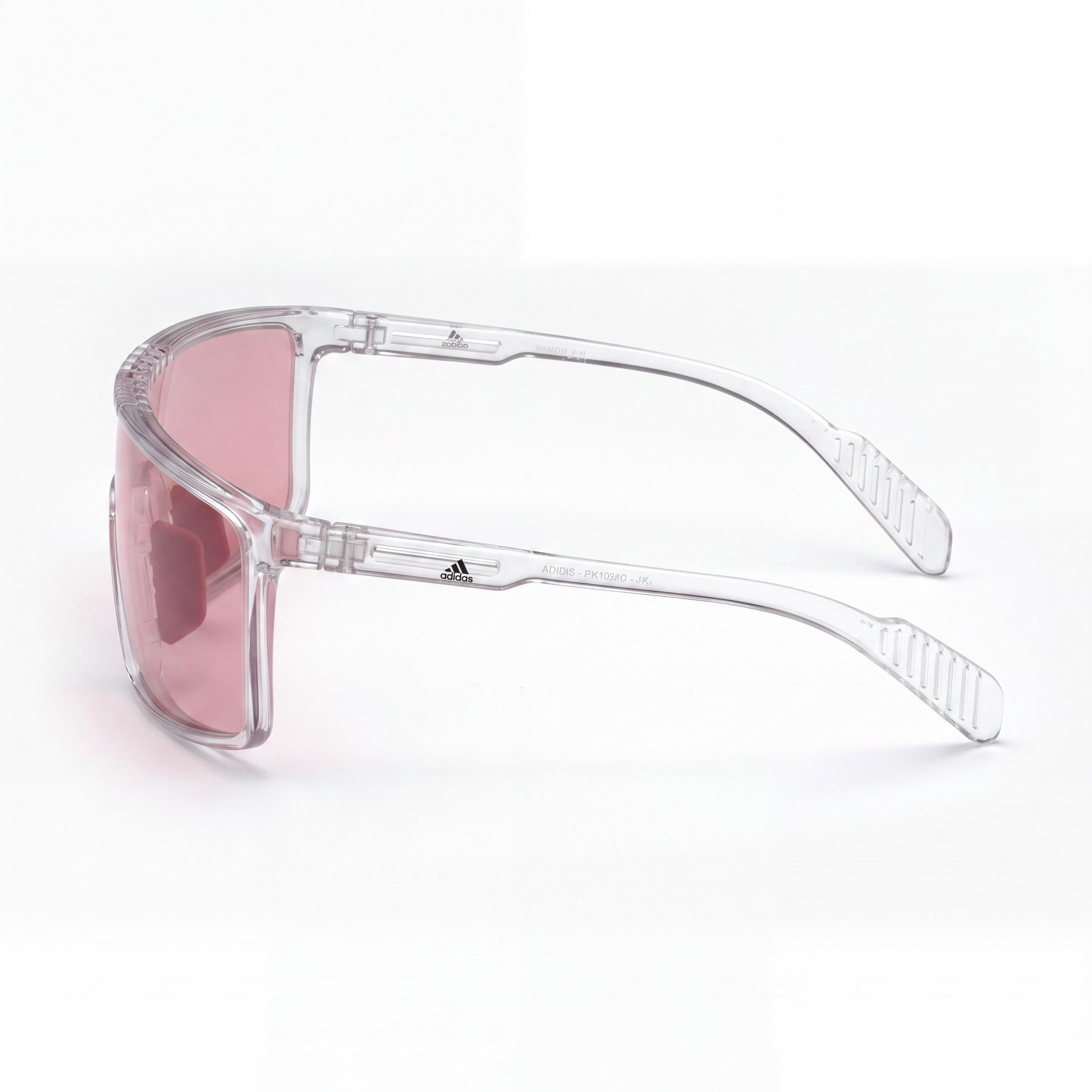 Gafas de sol adidas Modern Unisex de Plástico con Marco Rosa Cristal, Lentes Fotocromáticas de Burdeos a Gris no Polarizadas con Protección UV de 128mm, Photo 3