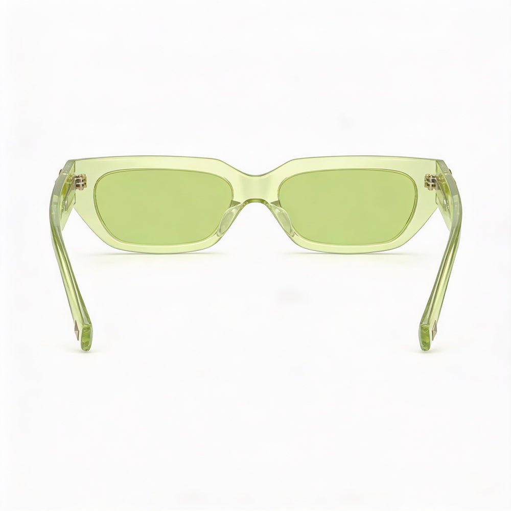 Valentino Fashion Sunglasses Women's Fluo Green Frame Green Lens UV Protected Non-Polarized Composite 53/17/140