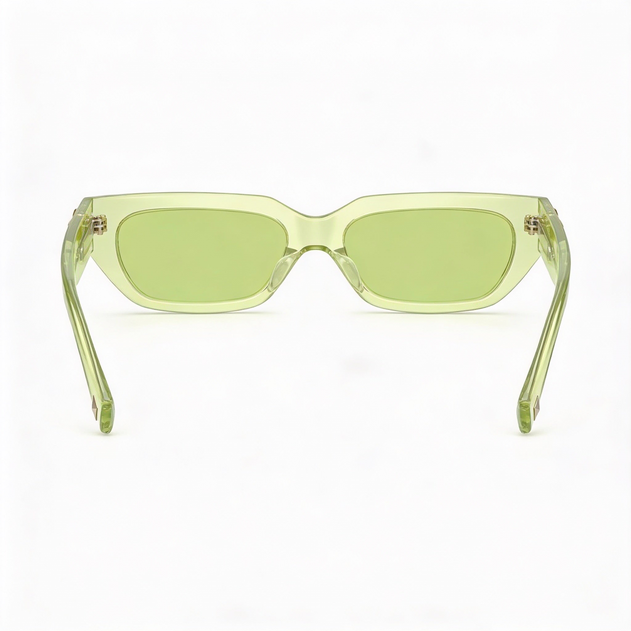 Gafas de sol Valentino Fashion para mujer, montura verde fluorescente, lentes verdes, protección UV, no polarizadas, compuestas, 53/17/140, Photo 4