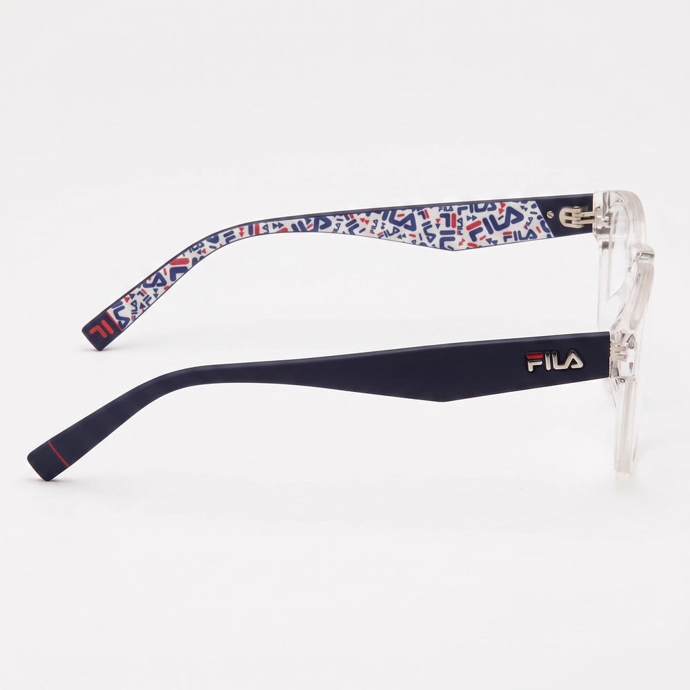 Gafas ópticas cuadradas Fila Classic de montura completa para mujer con montura de acetato de cristal, 50 mm