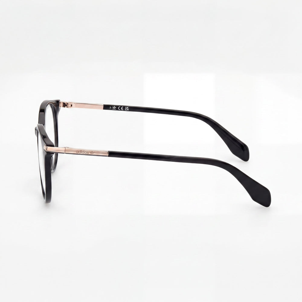 Adidas Or5073 Men's Lightweight Plastic Frame Shiny Black, Matte Black Clear Lens Eyewear 51mm