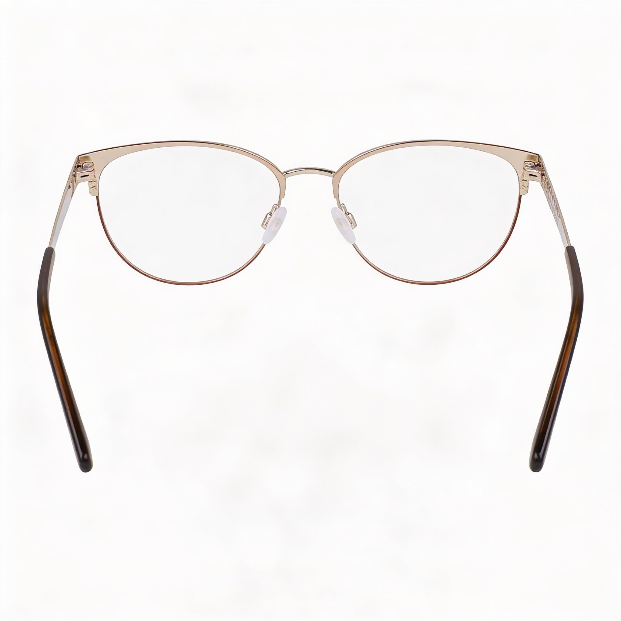Anteojos Anne Klein Mocha para mujer con lentes de demostración transparentes. Los lentes se pueden reemplazar con lentes recetados personalizados., Photo 3