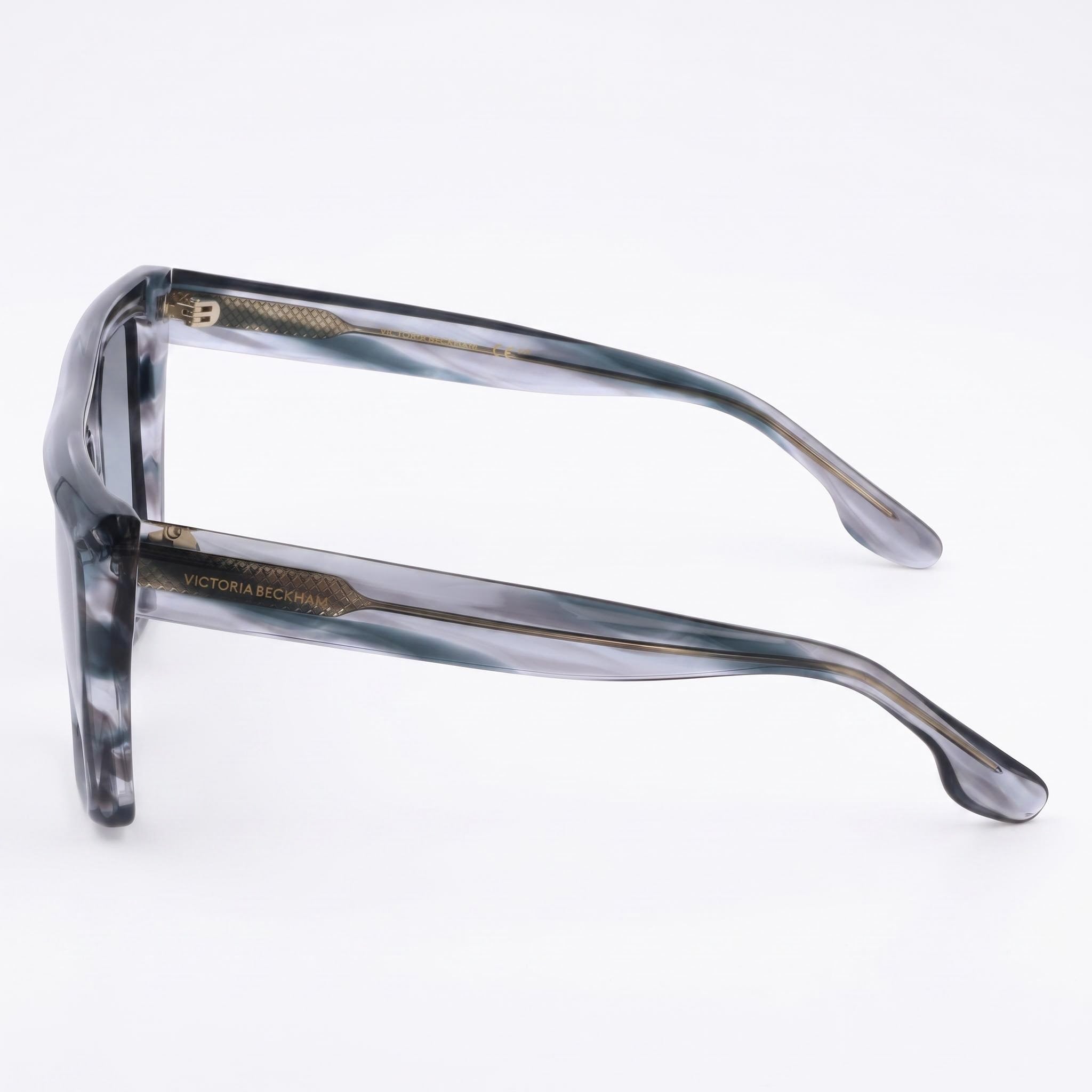Gafas de sol Victoria Beckham Vb686s para mujer, montura gris cuerno, 56 mm ancho de lente, 15 mm ancho de puente, 145 mm longitud de patilla, Photo 3