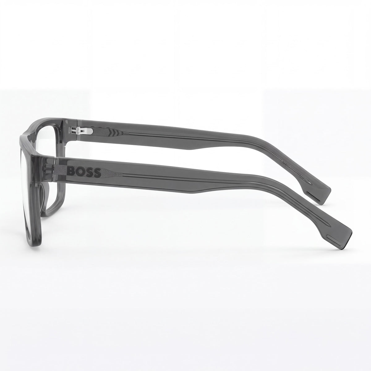 Gafas graduadas rectangulares para hombre HUGO BOSS 1652, montura gris de ECO CELLULOSE P.INJ, 53-18-145, Photo 3