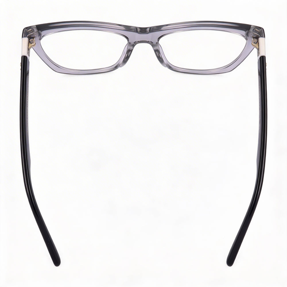 Marc Jacobs - Gafas de sol informales para mujer, montura rectangular de celulosa gris y negra con lentes de policarbonato, talla 53-19-145