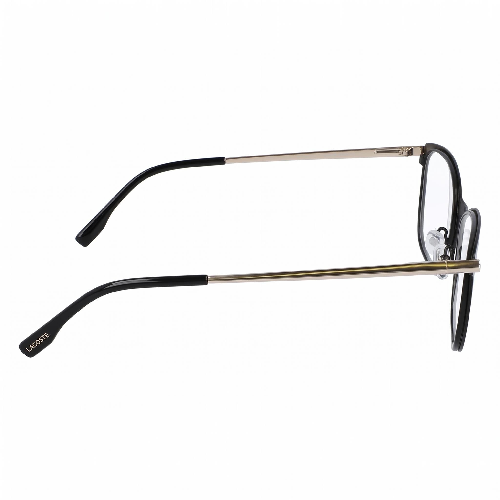 Lacoste CASUAL Women's Square Full-Rim Metal Black Crystal Demo Lenses Eyeglasses 56mm, Photo 3