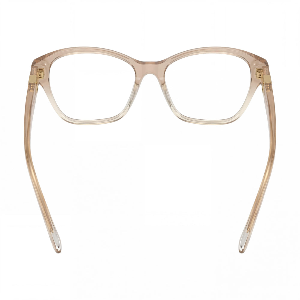 Montura óptica de acetato transparente beige Ralph Lauren Rl 6236u para hombre con lentes de policarbonato transparentes de 55 mm